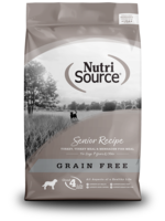 NutriSource NS chien sans grain, dinde & poisson, senior, 5.44kg