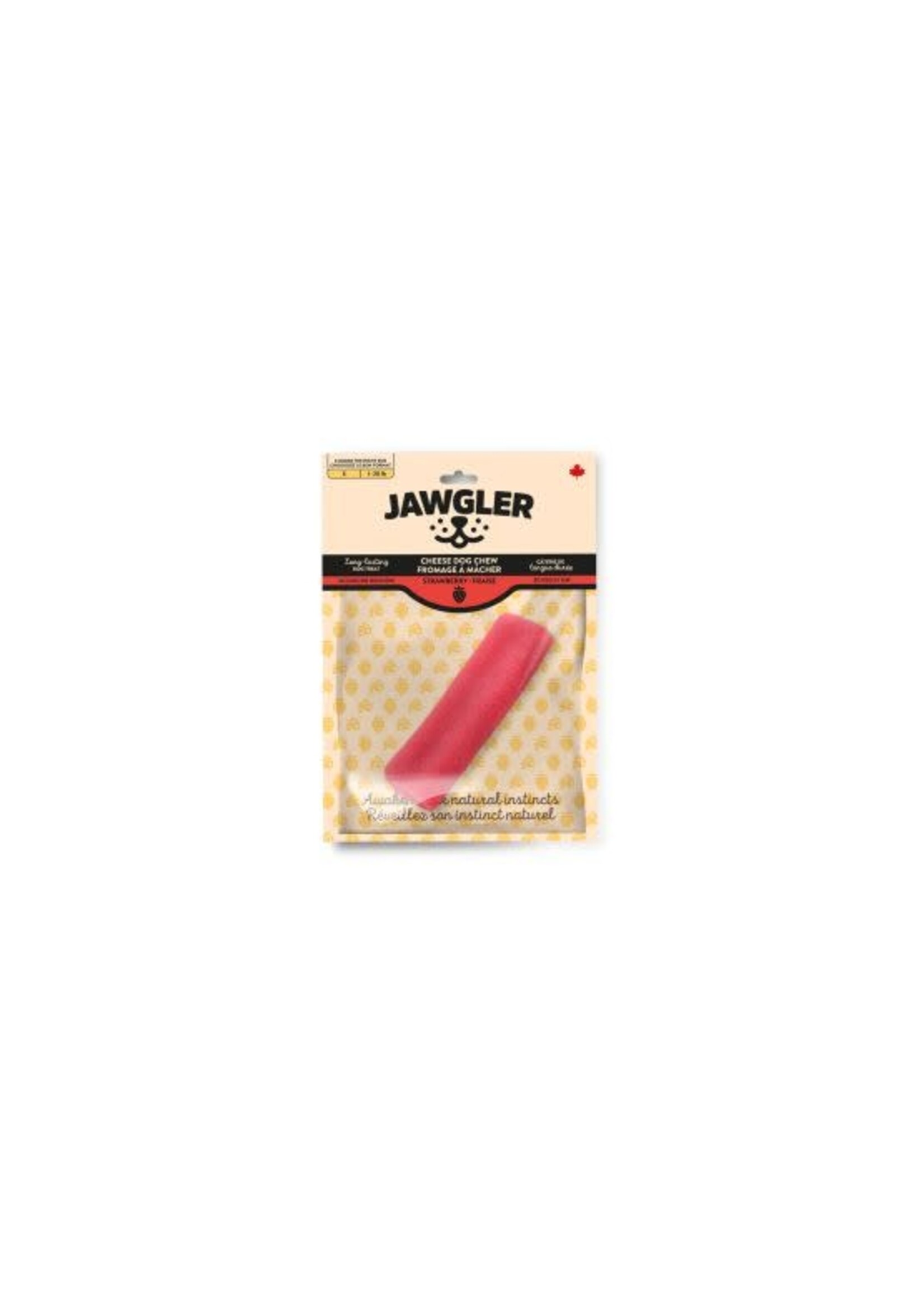 Jawgler Jawgler Gâterie De Fromage à Mâcher - Fraise, Petit 55g