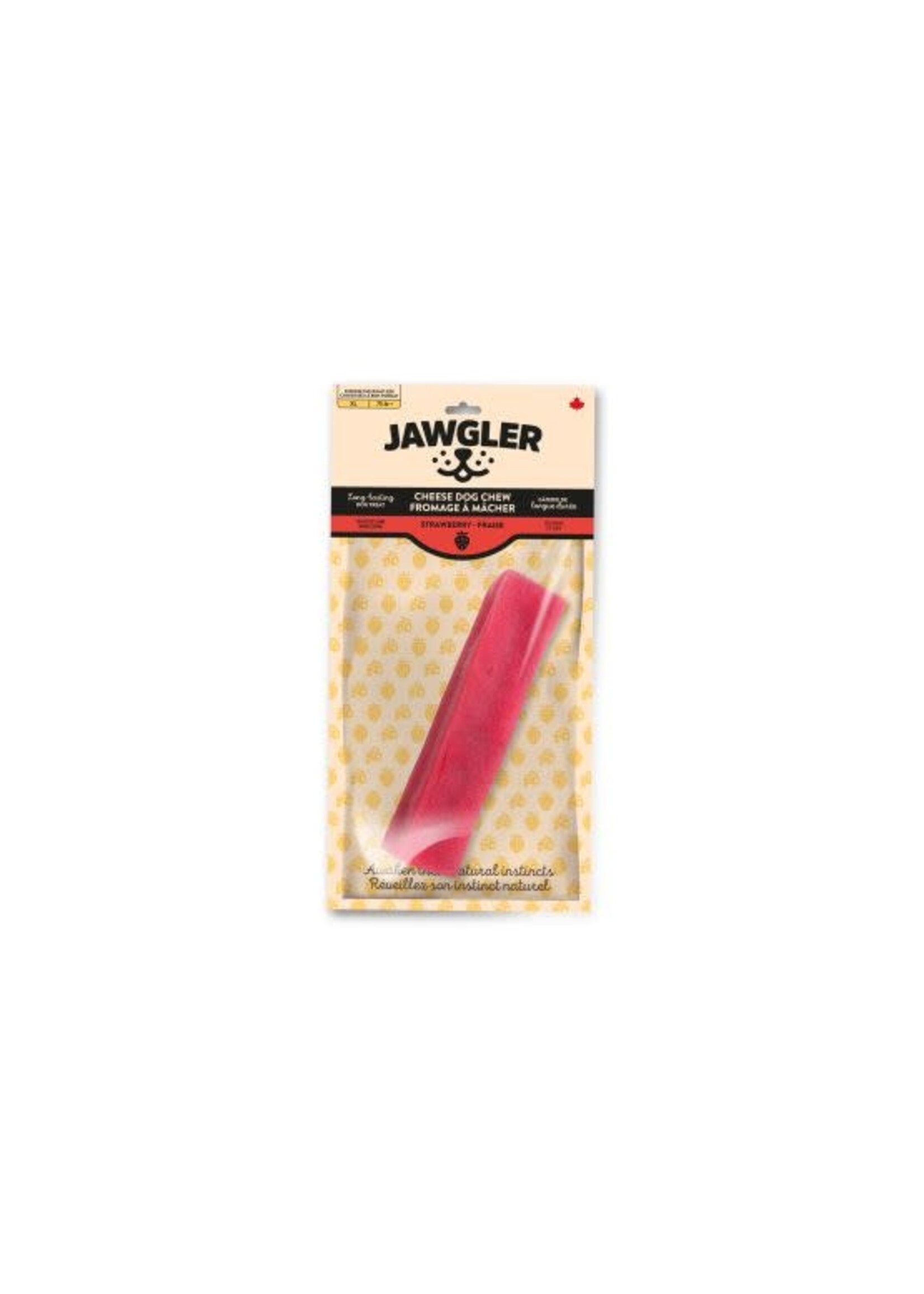 Jawgler Jawgler Gâterie De Fromage à Mâcher - Fraise, Moyen 130g