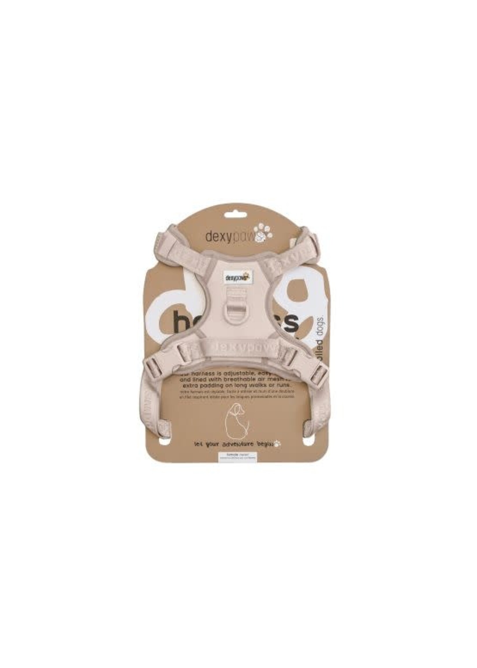 Dexypaws Dexypaws Harnais Sans Traction Pour Chien, Couleur Beige - Très Petit