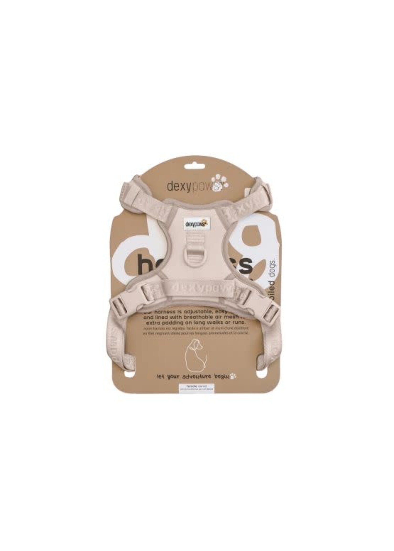 Dexypaws Dexypaws Harnais Sans Traction Pour Chien, Couleur Beige - Petit