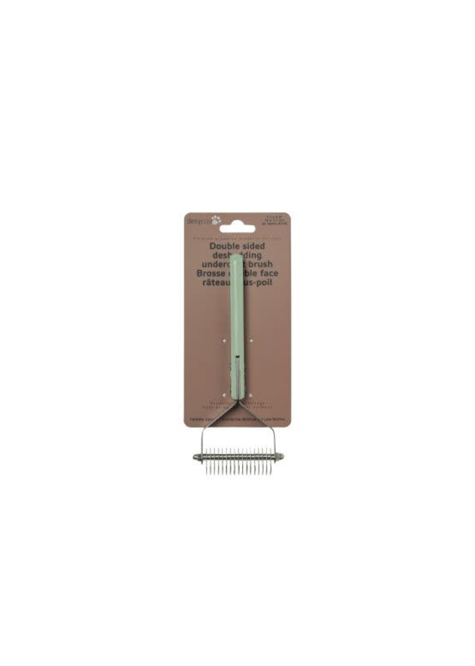 Dexypaws Dexypaws Brosse Métallique Double Face, Râteau Pour Sous-poil