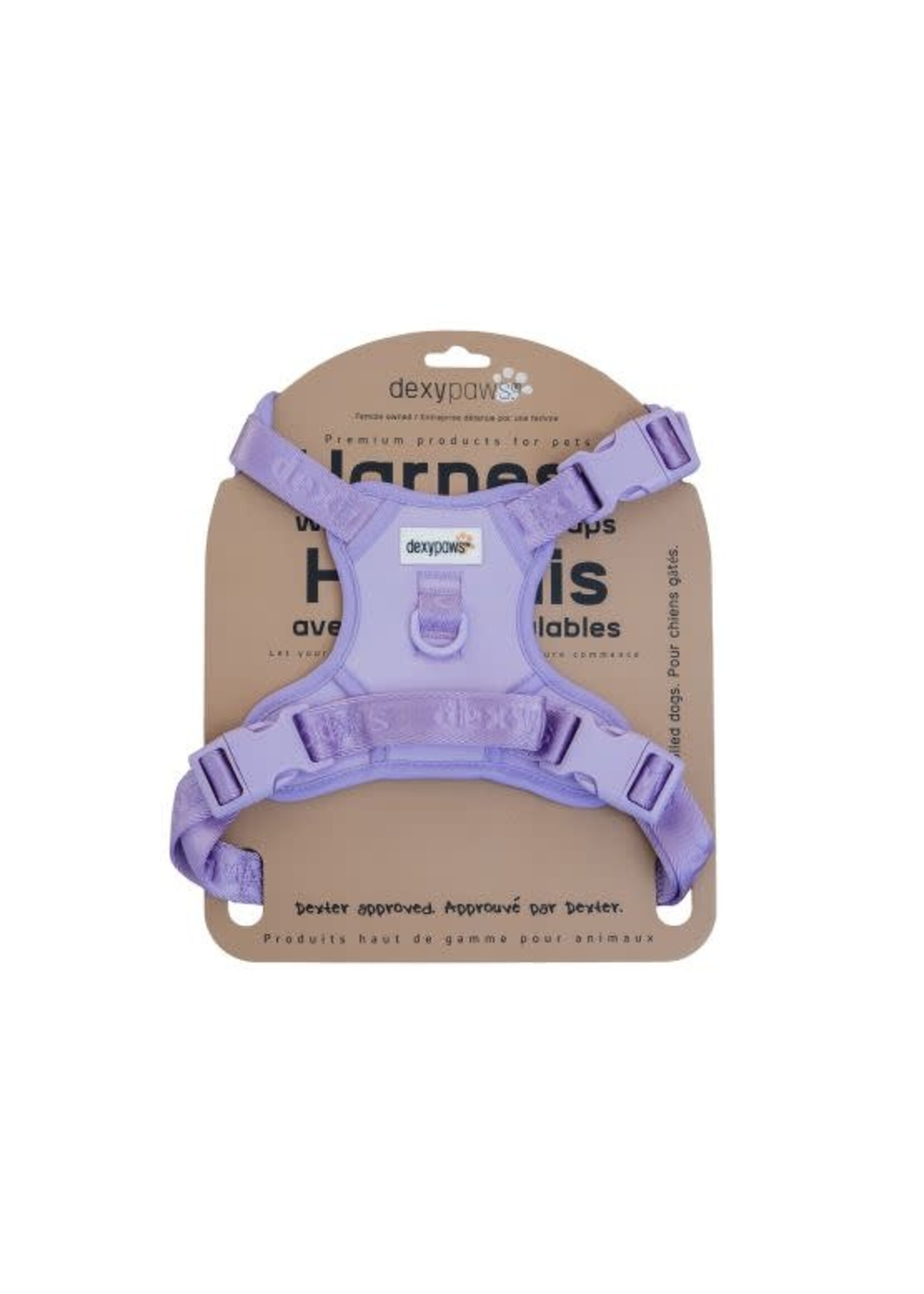 Dexypaws Dexypaws Harnais Sans Traction Pour Chien, Couleur Lilas - Très Petit