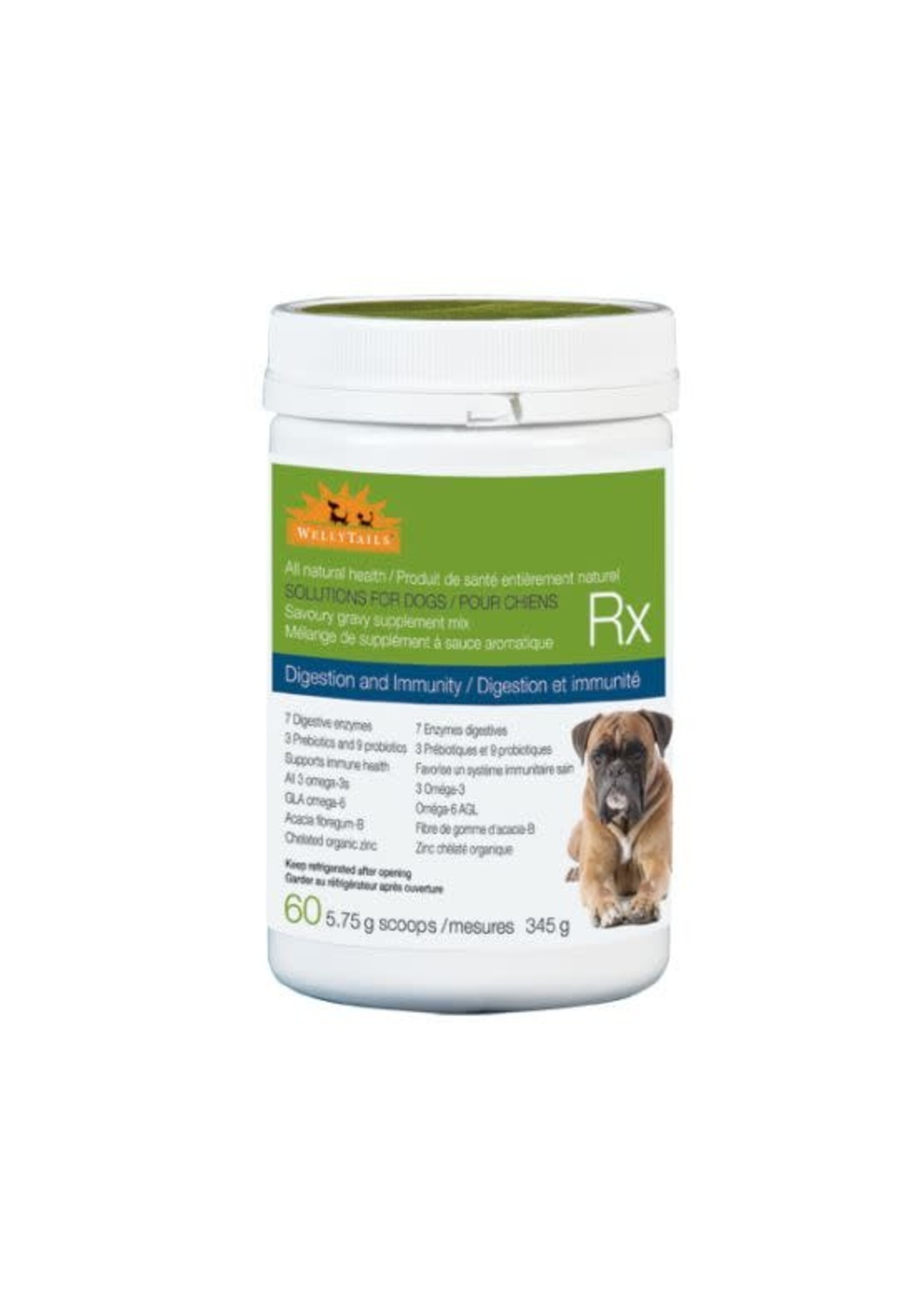 Welly Tails Welly Tails Suppléments Digestion Et Immunité Pour Chien 345gr