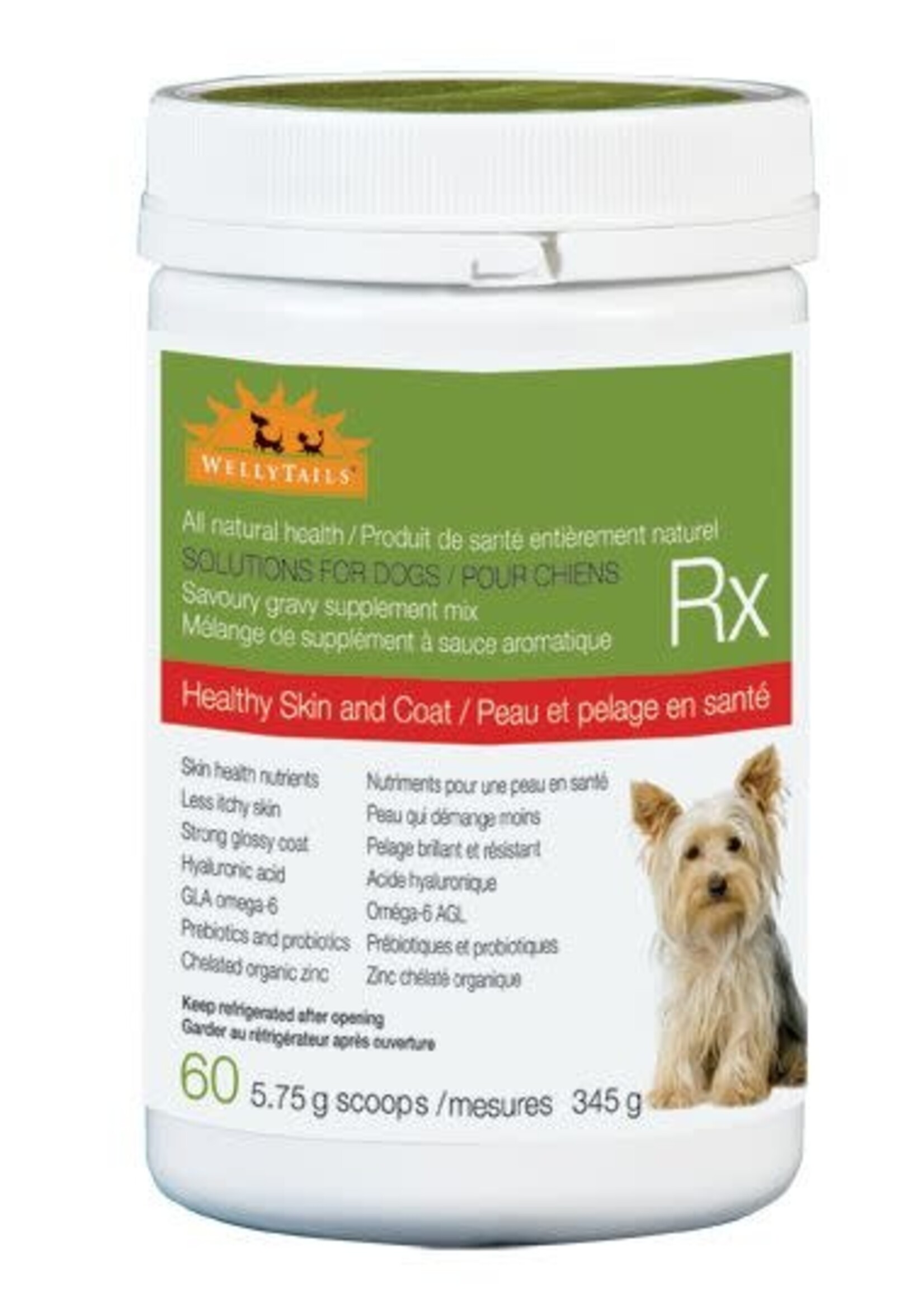 Welly Tails Welly Tails Suppléments Peau Et Pelage En Santé Pour Chien 345gr