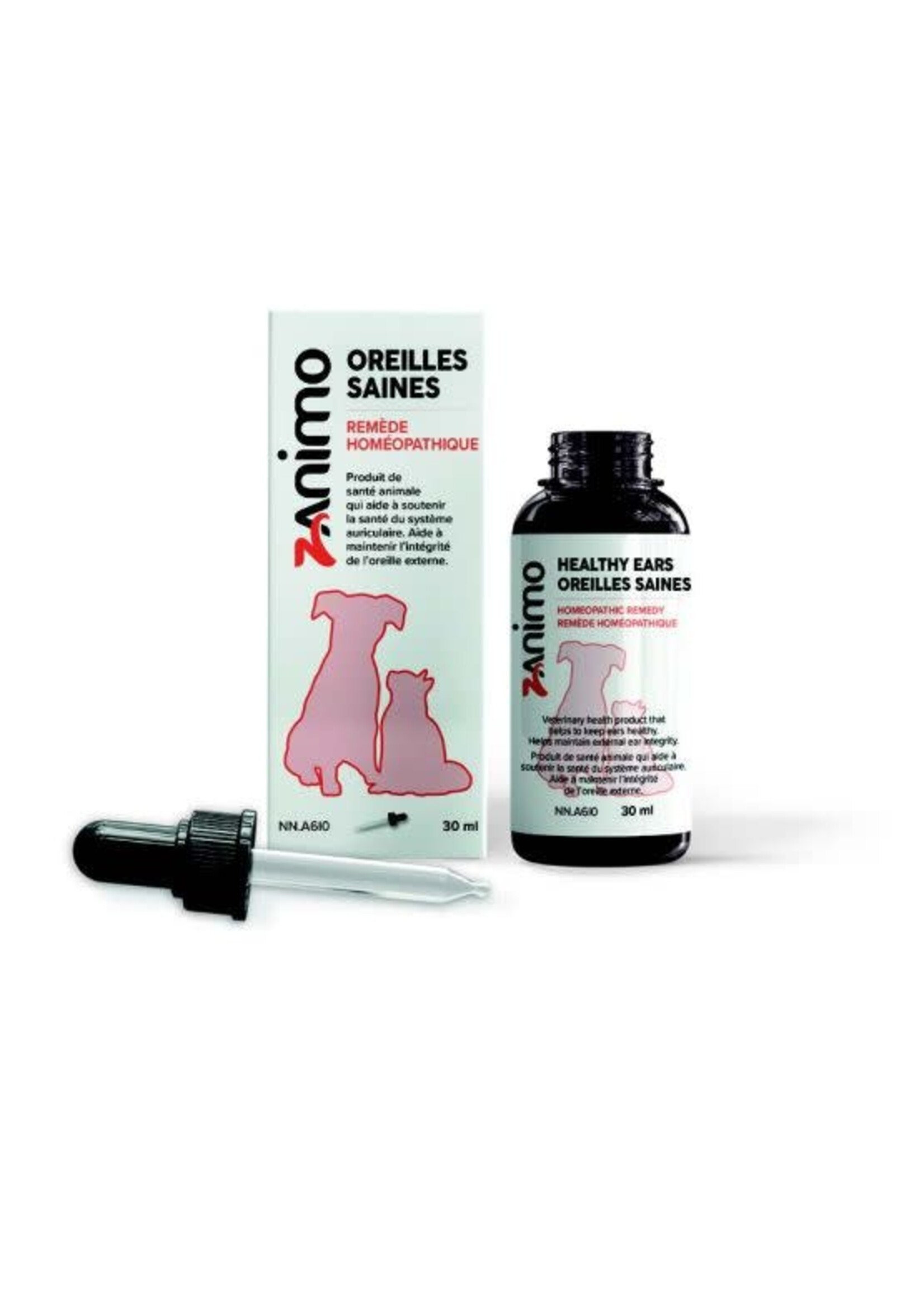 Zanimo Zanimo Remède Homéopathique, Pour Chien Et Chat - Oreilles Saines 30ml