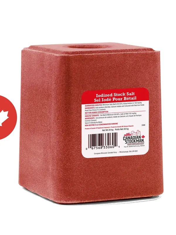 Soucy Bloc de sel rouge (iode) 20 kg