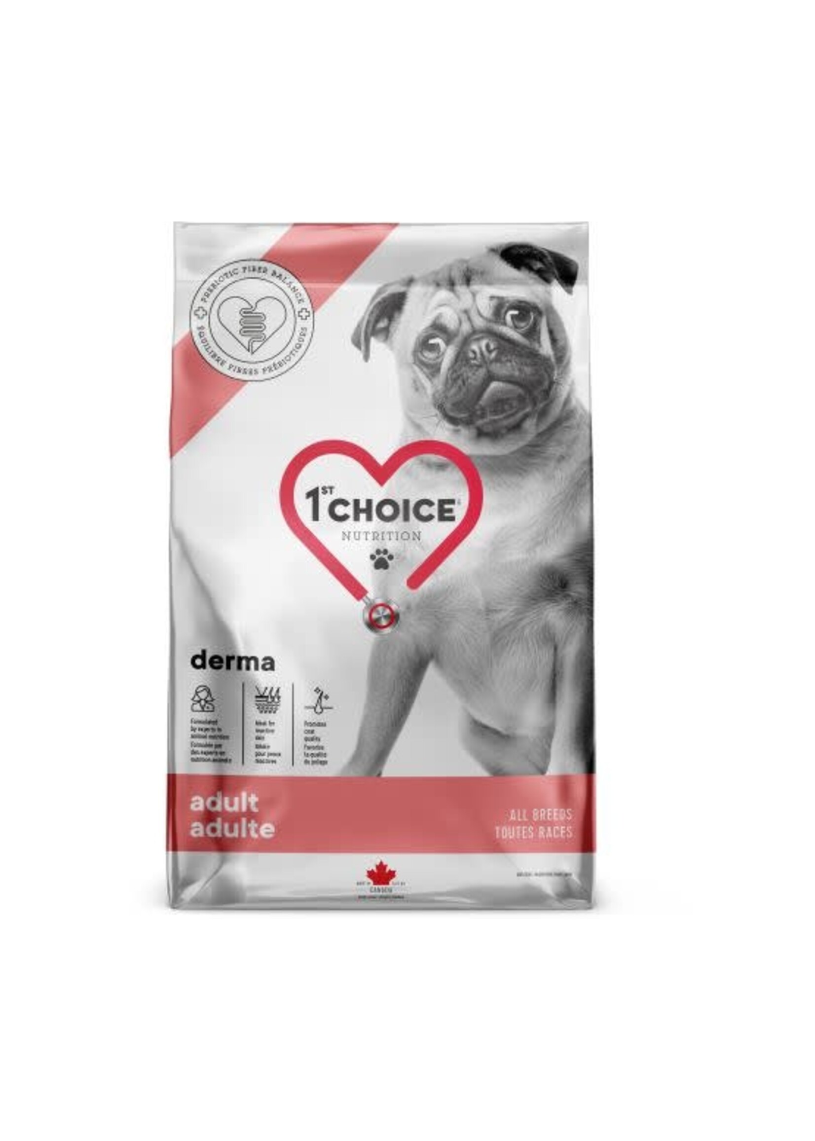 1st choice 1st Choice Nourriture Pour Chien, Toutes Races, Derma - Saumon 2kg