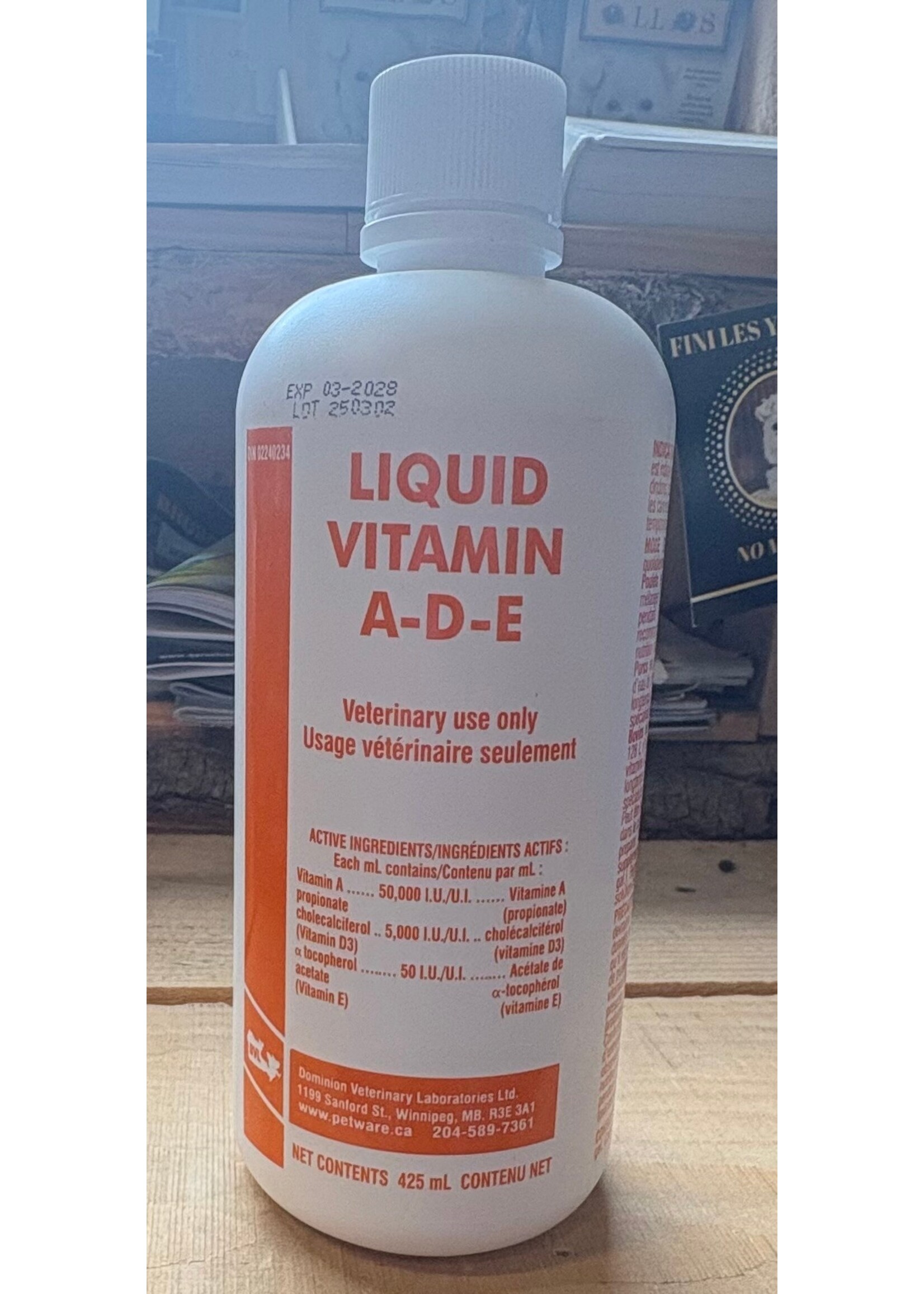 DVL Supplément Vitamine A-D-E, 425 ml DVL
