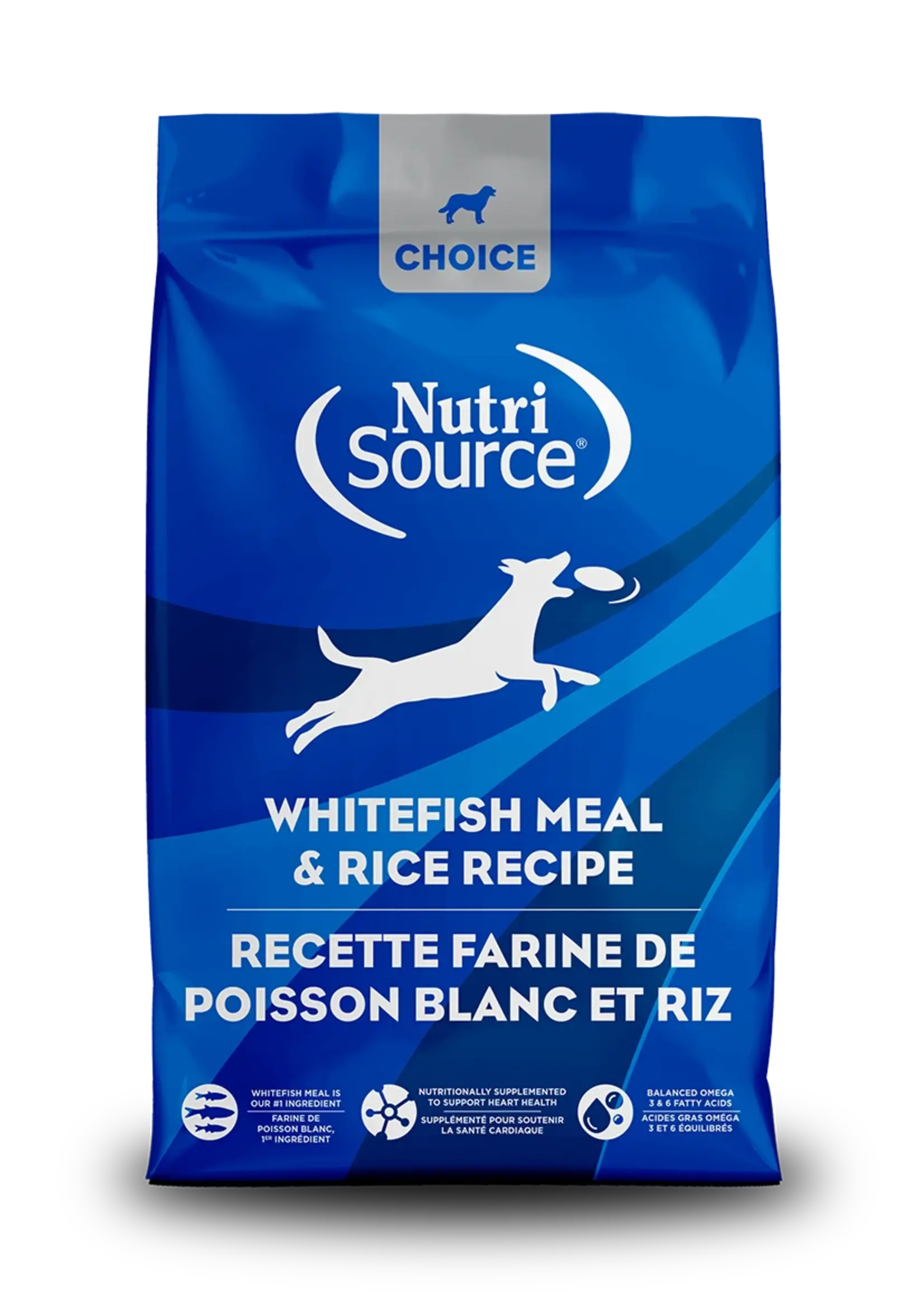 NutriSource Choice®️ chien poisson blanc 18,14 kg