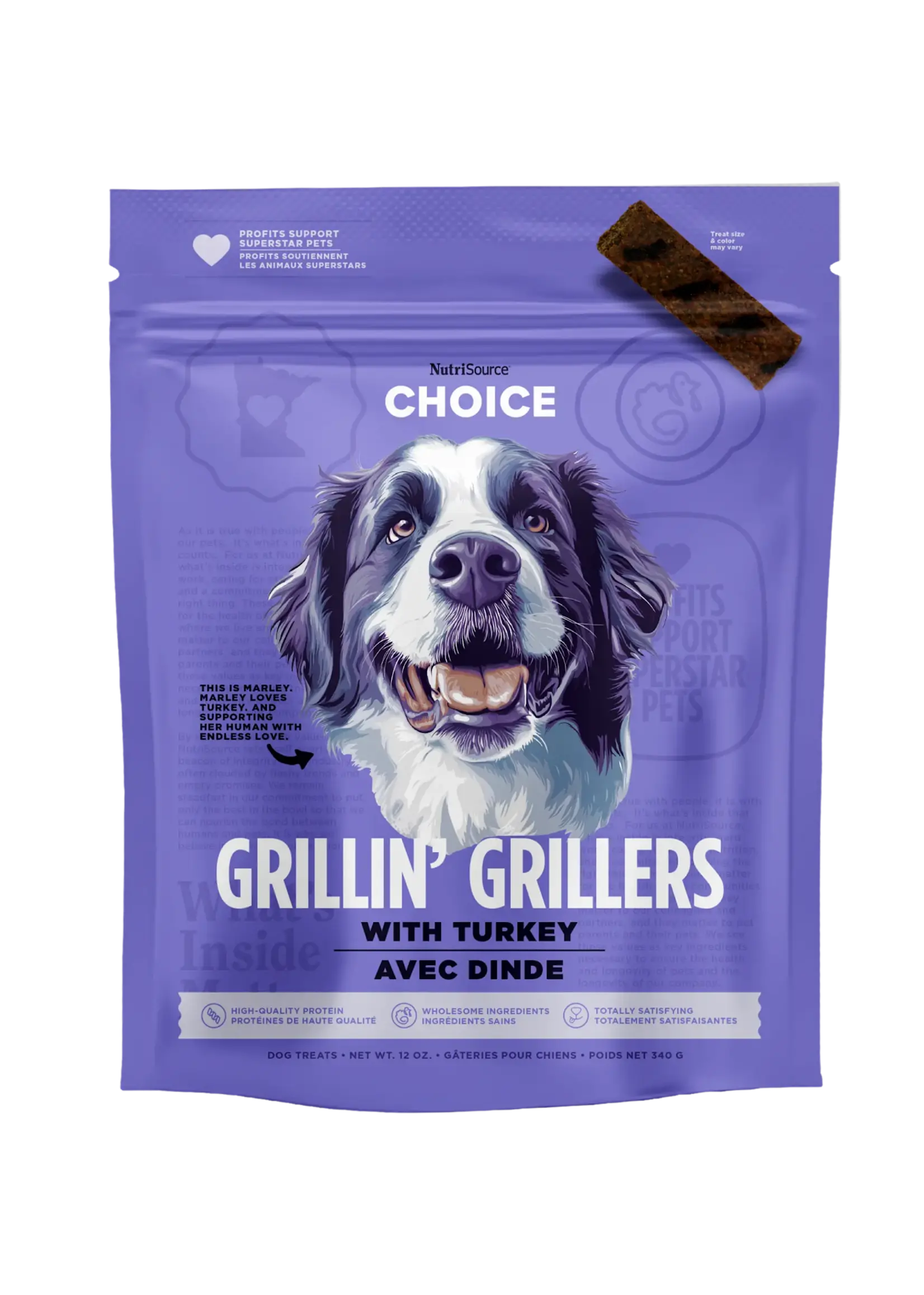 NutriSource NS®️Grillades à la dinde 340Gr