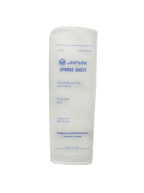 Jorvet Gauze Sponge 4x4in 200s