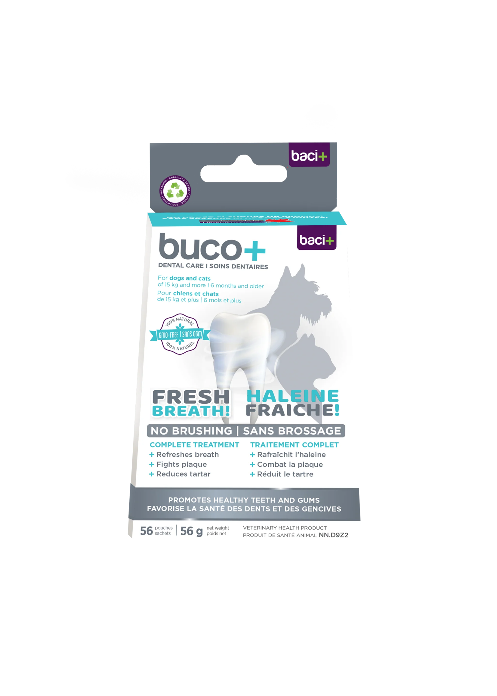Baci+ Buco+ soins dentaires chiens et chats