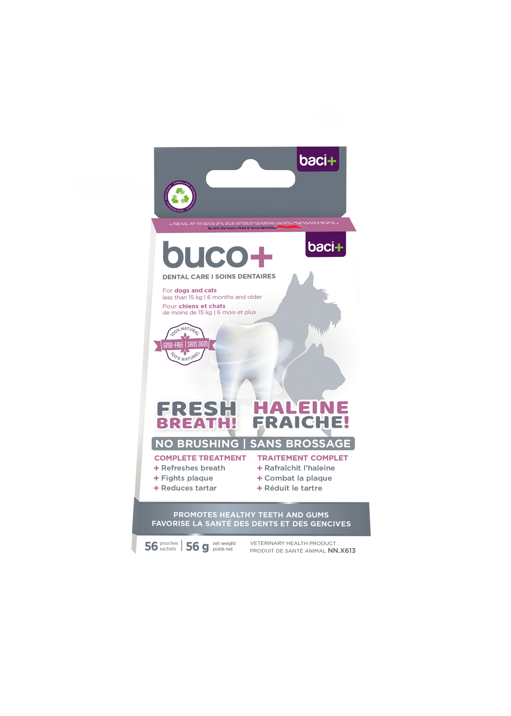 Baci+ Buco+ soins dentaires chiens et chats