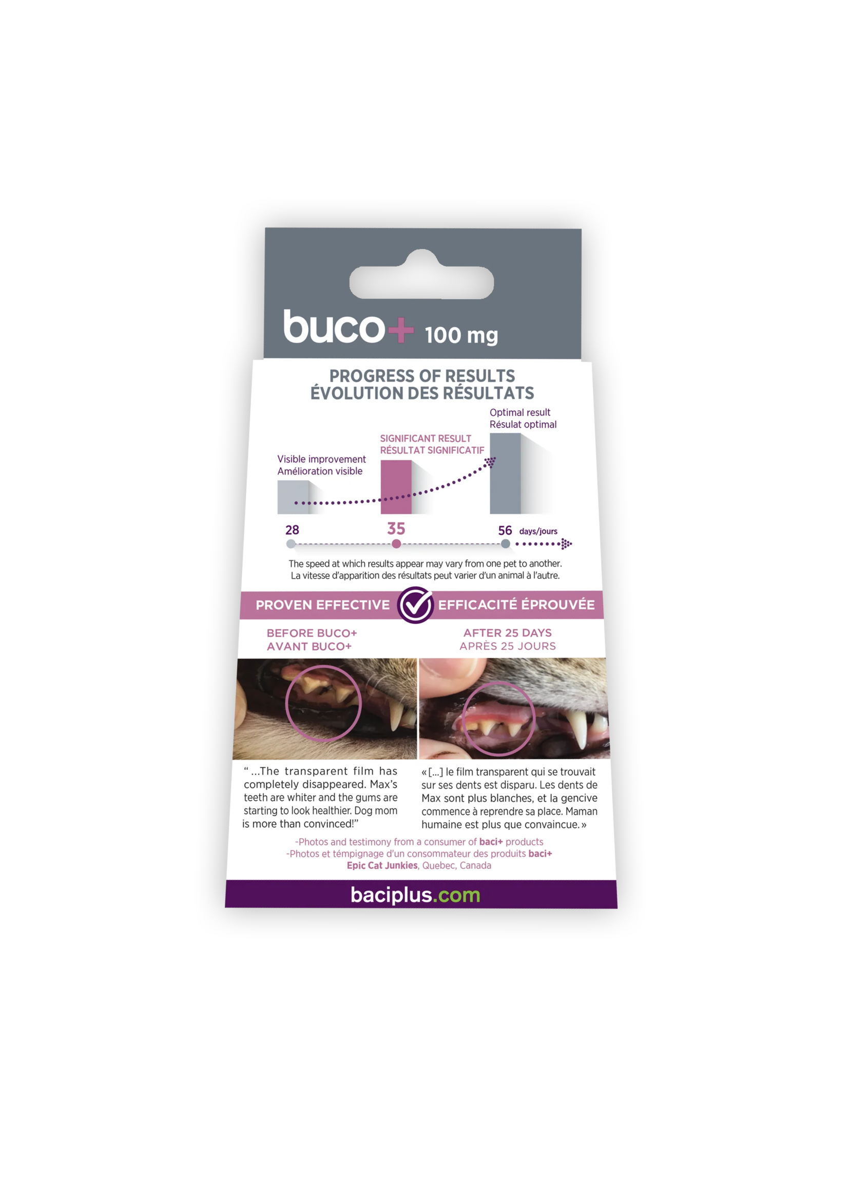 Baci+ Buco+ soins dentaires chiens et chats