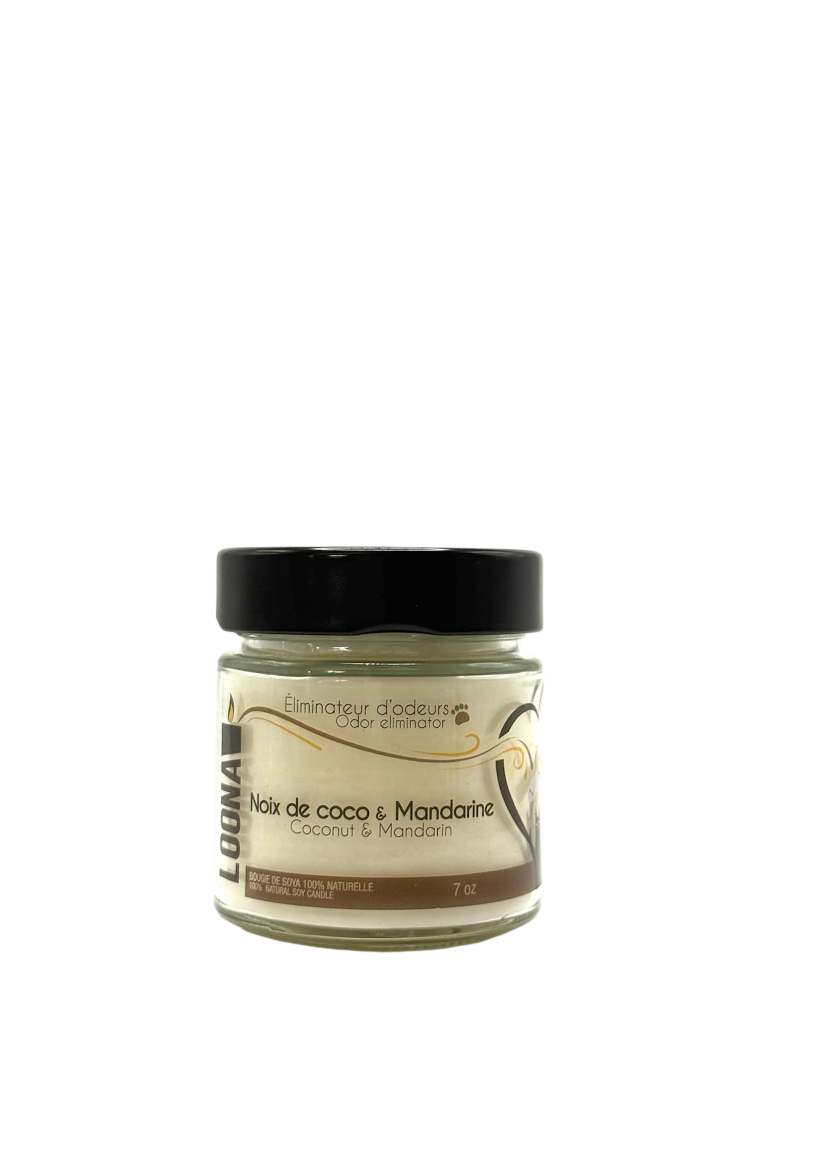 Loona Loona Bougie Noix de coco & Mandarine 7 oz