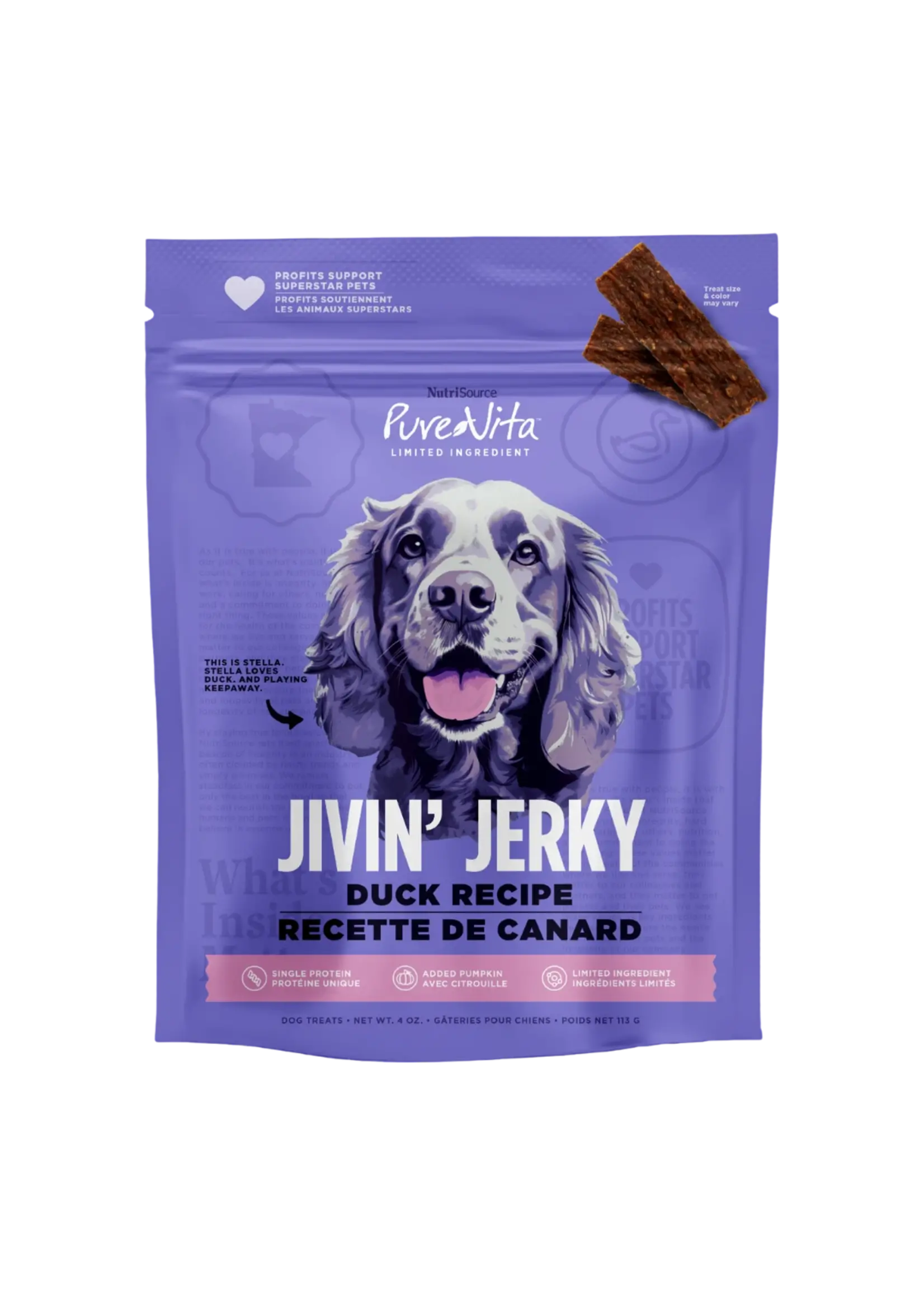 NutriSource PureVita Gâteries à la viande séchée