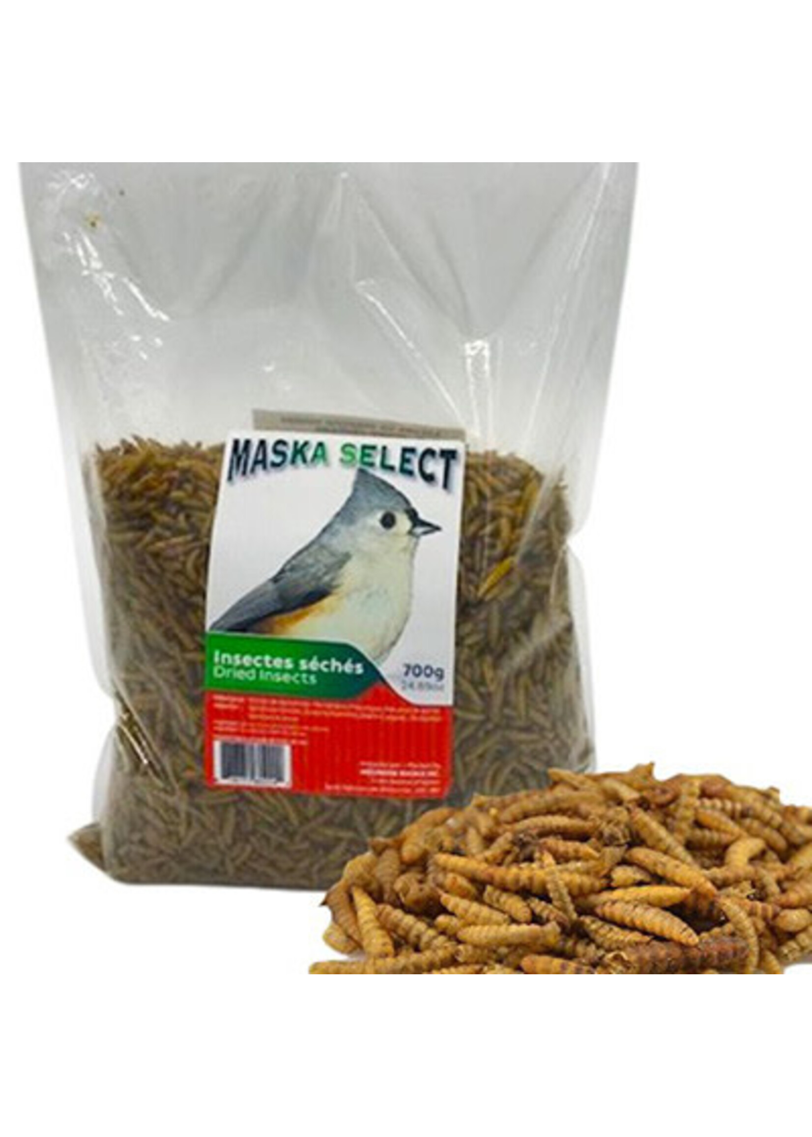 Maska Select Insectes séchés 700 gr (larves de mouches soldats)MS