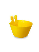 Gaun Mangeoire plastique avec crochets, jaune