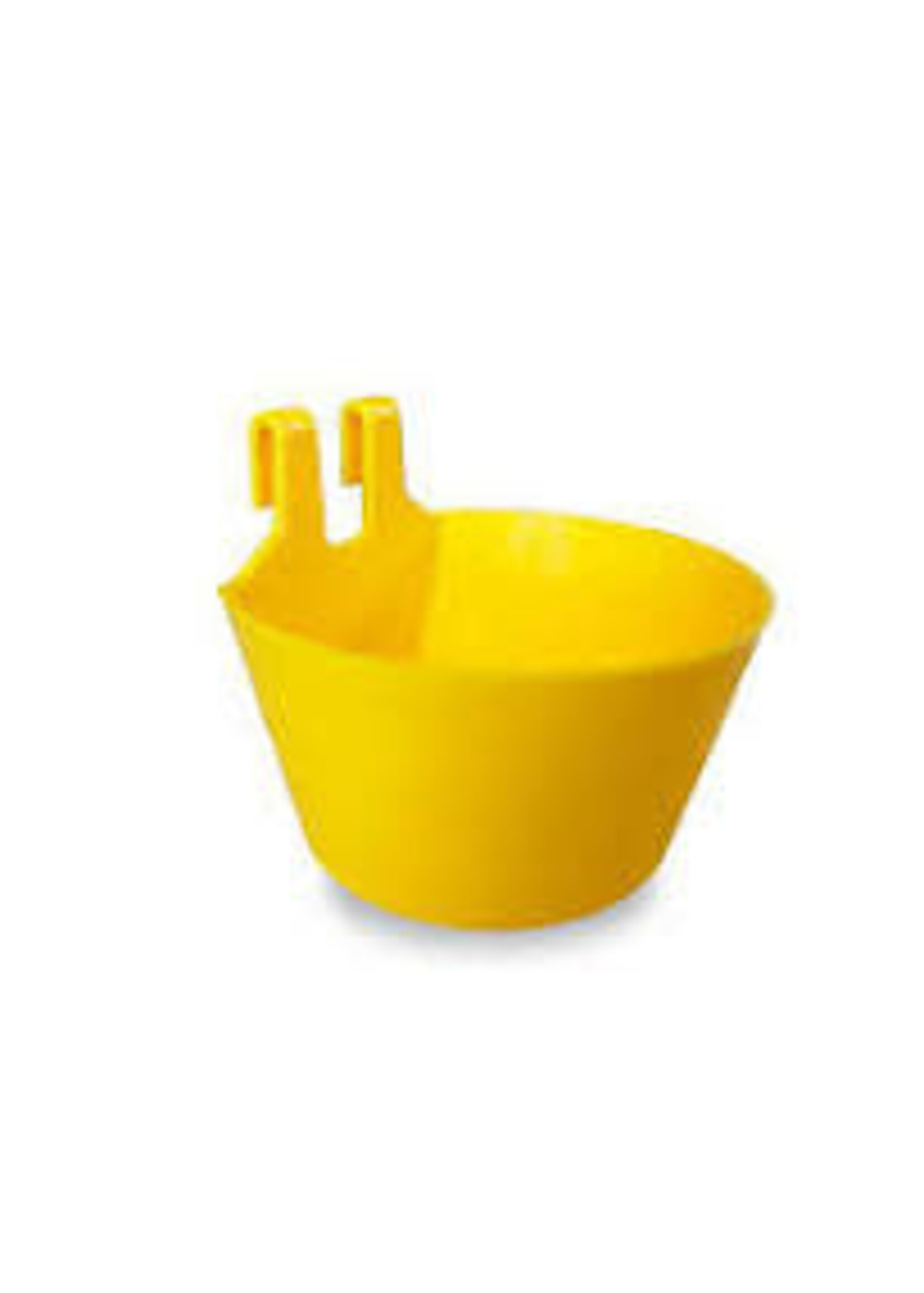 Gaun Mangeoire plastique avec crochets, jaune