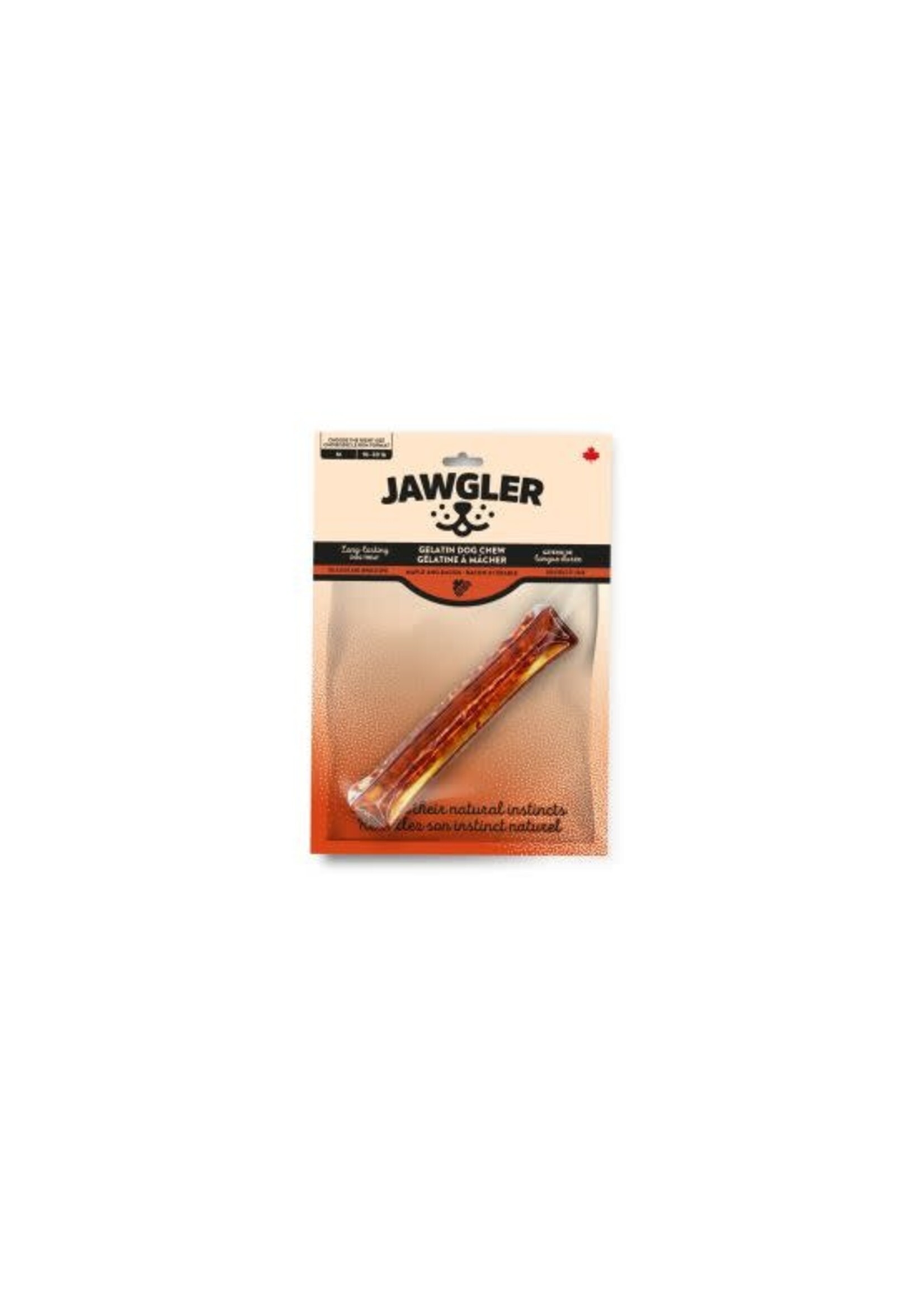 Jawgler Jawgler Gâterie De Gélatine à Mâcher - Bacon & érable, Moyen