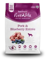 nutri source Nourriture sèche pour chien | Porc et bleuets | Sans grains | Pure-Vita, 1.81kg