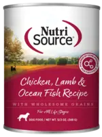 nutri source NS®️conserve chien Poulet, Agneau et Poisson 348g