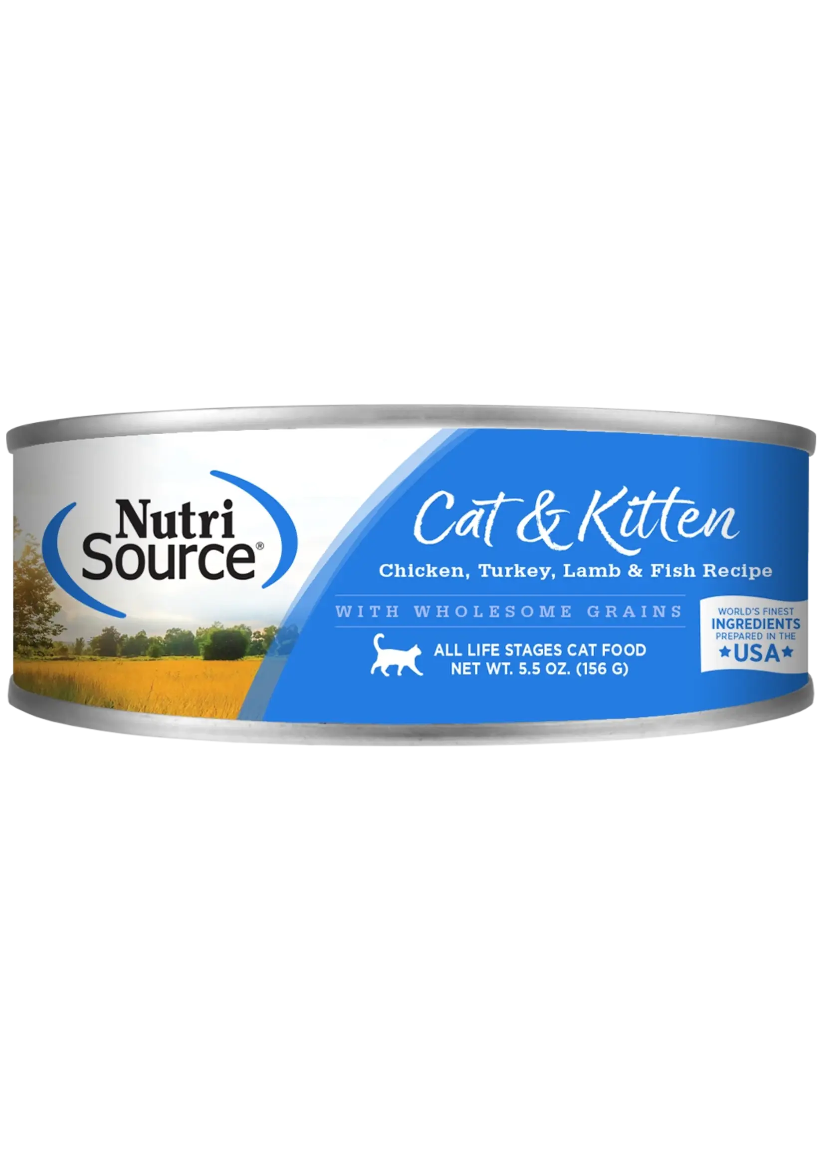 nutri source NS®️Conserve Chat/Chaton, Poulet- Dinde-Agneau-Poisson, pâté, 158g