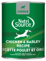 NutriSource Conserve | Chien | Poulet et Orge | 349g | Choice