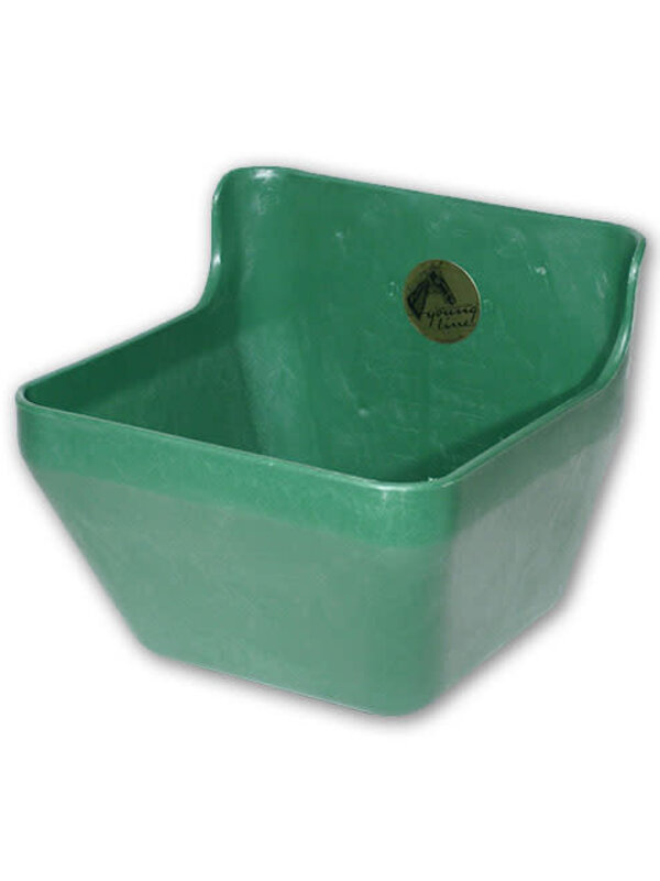 Matelevage Mangeoire en plastique robuste pour chevaux 16L. 12'' x 14'' x 13''