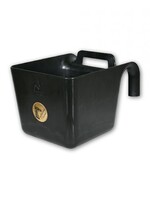 Matelevage Mangeoire en plastique 11L noire. Se fixe entre les barreaux des boxes à chevaux. 11’’ X 14’’ X 11’’hauteur