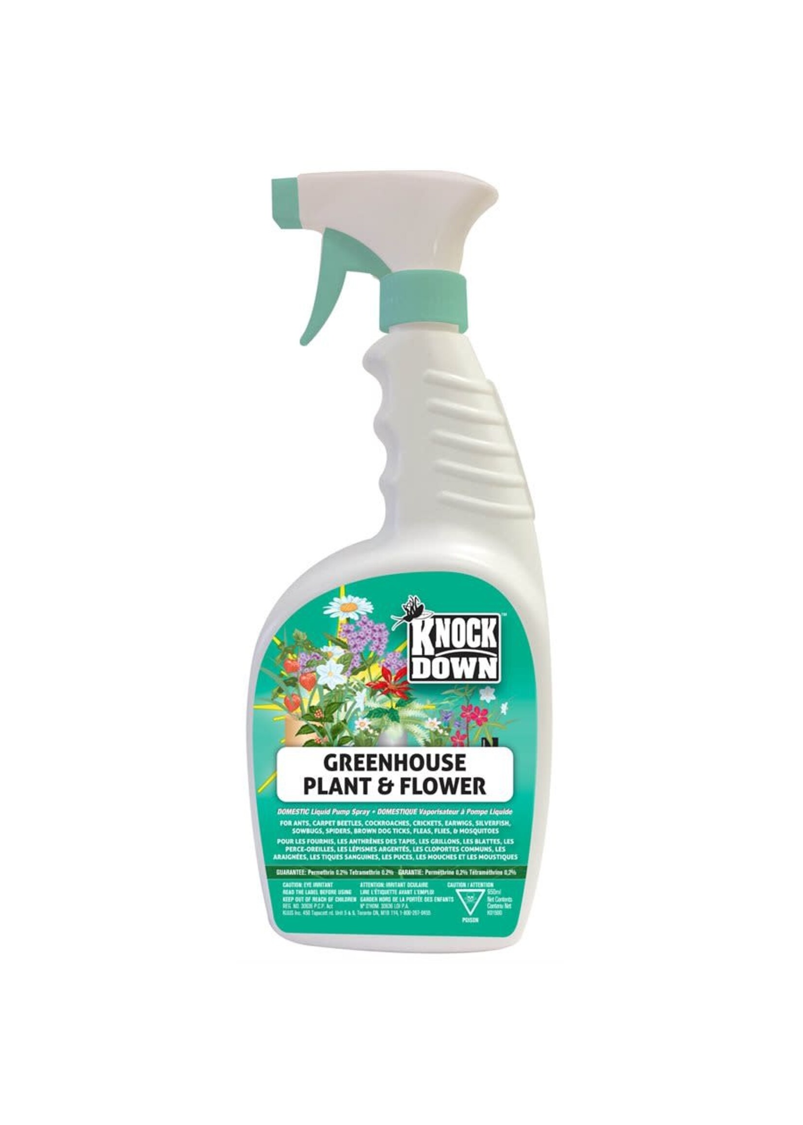 Knock down Knock Down insecticide serre plantes & fleurs 950 ml pompe