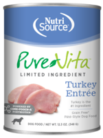 nutri source PV®️Entré dinde, Nourriture humide pour chiens à ingrédients limités 348g