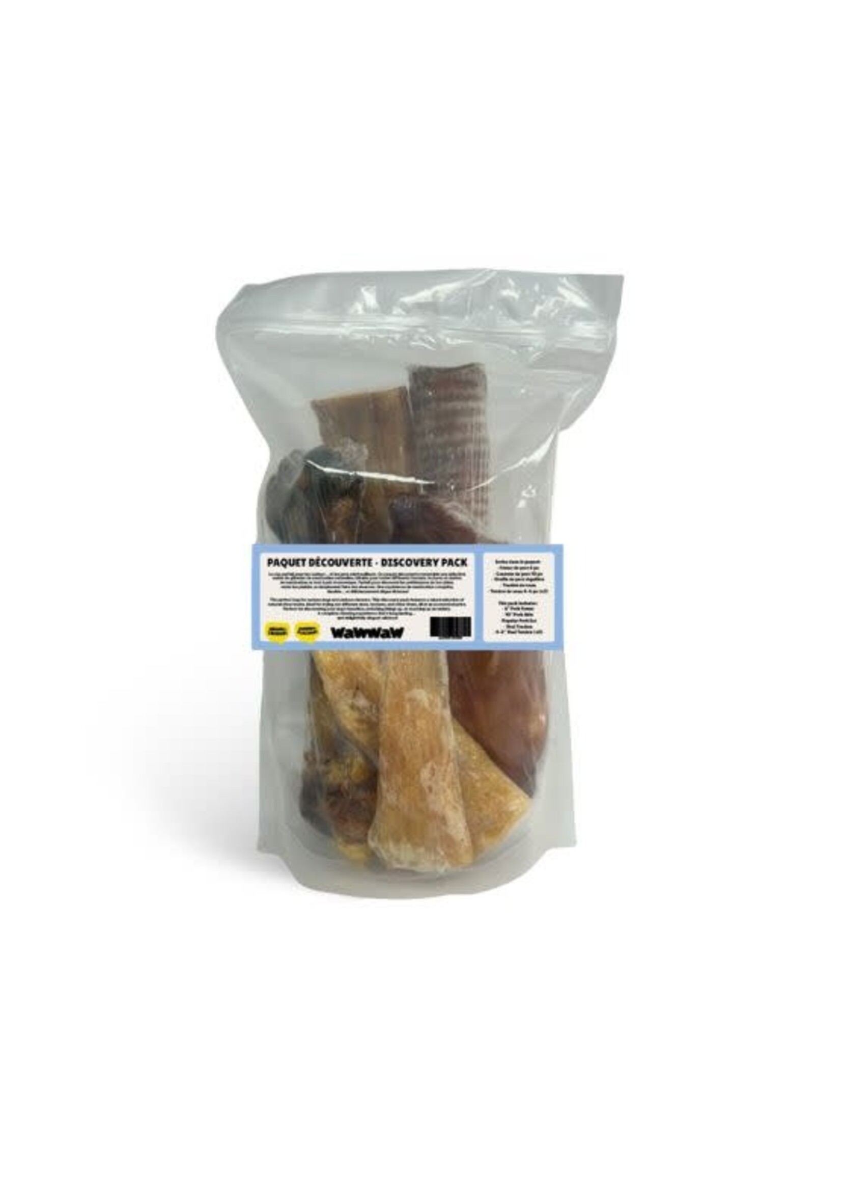 Wawwaw Wawwaw Paquet Découverte Pour Chien, En Sac De 6 Morceaux Assortis