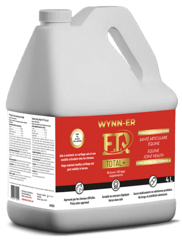 Equine revolution Wynn-er Total +, formule concentré, santé articulaire equine, 4 L
