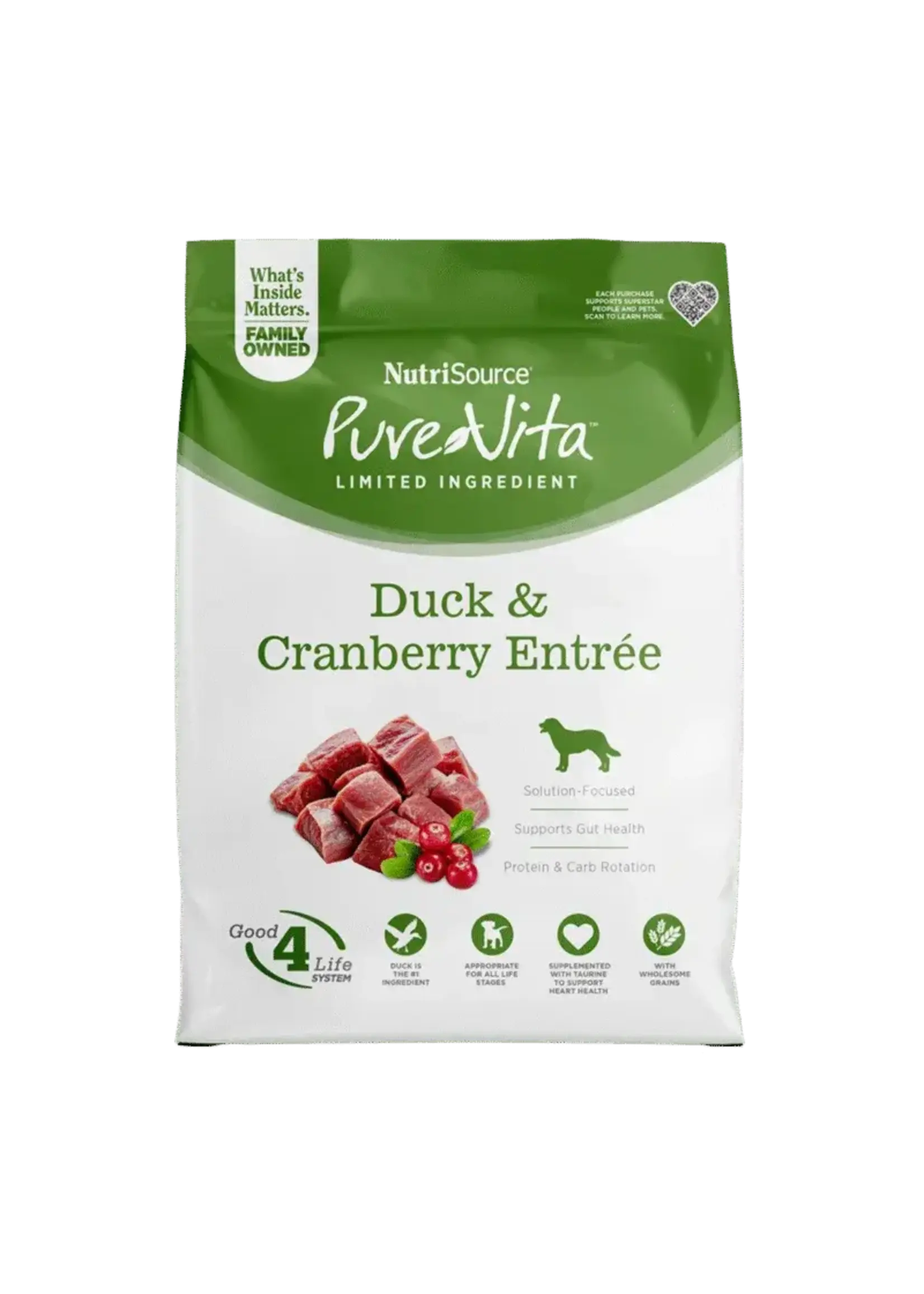 NutriSource PV chien SG Canard & Canneberge 5.44kg