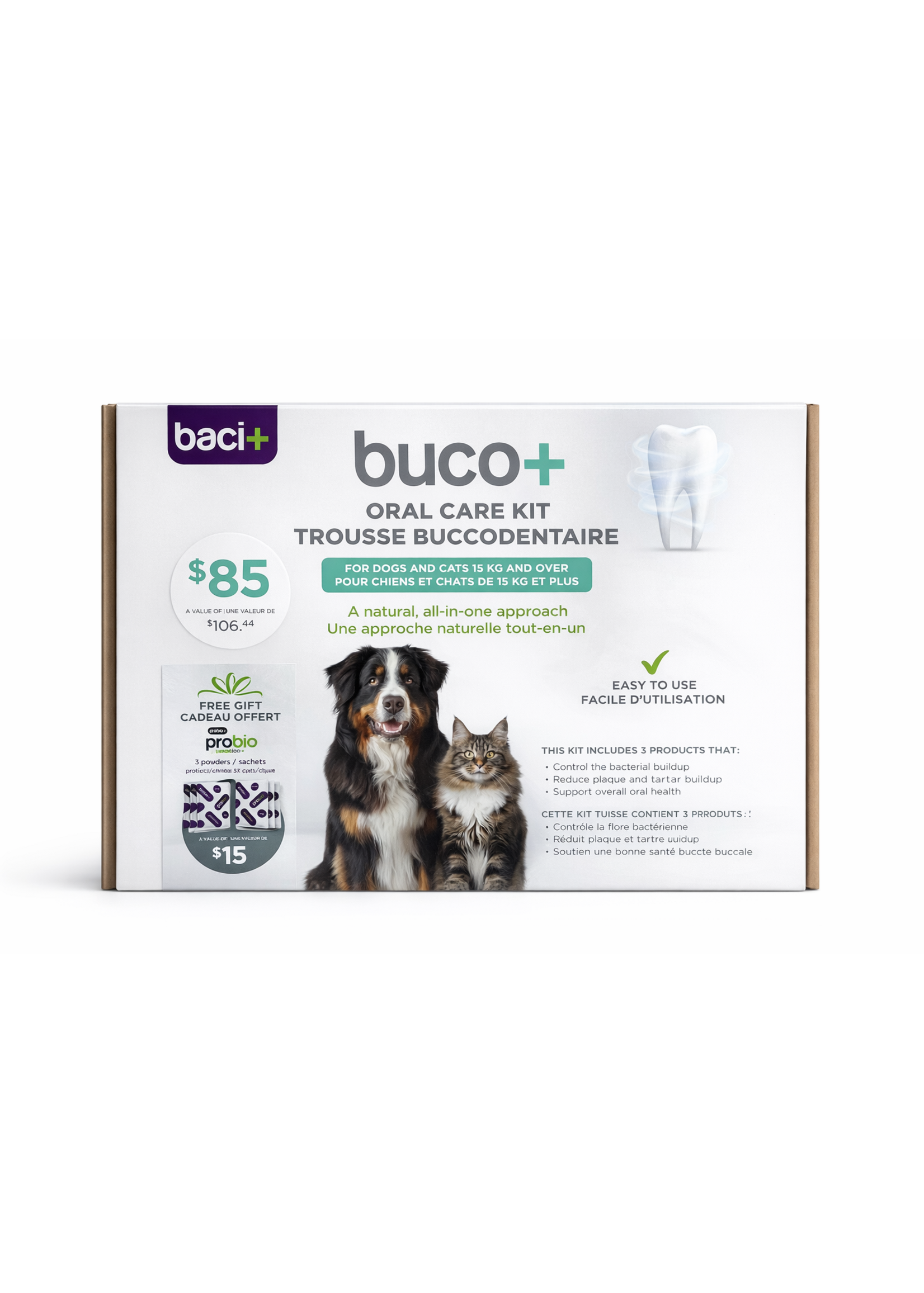 Baci+ Trousse buccodentaire buco+ plus de 15 kg
