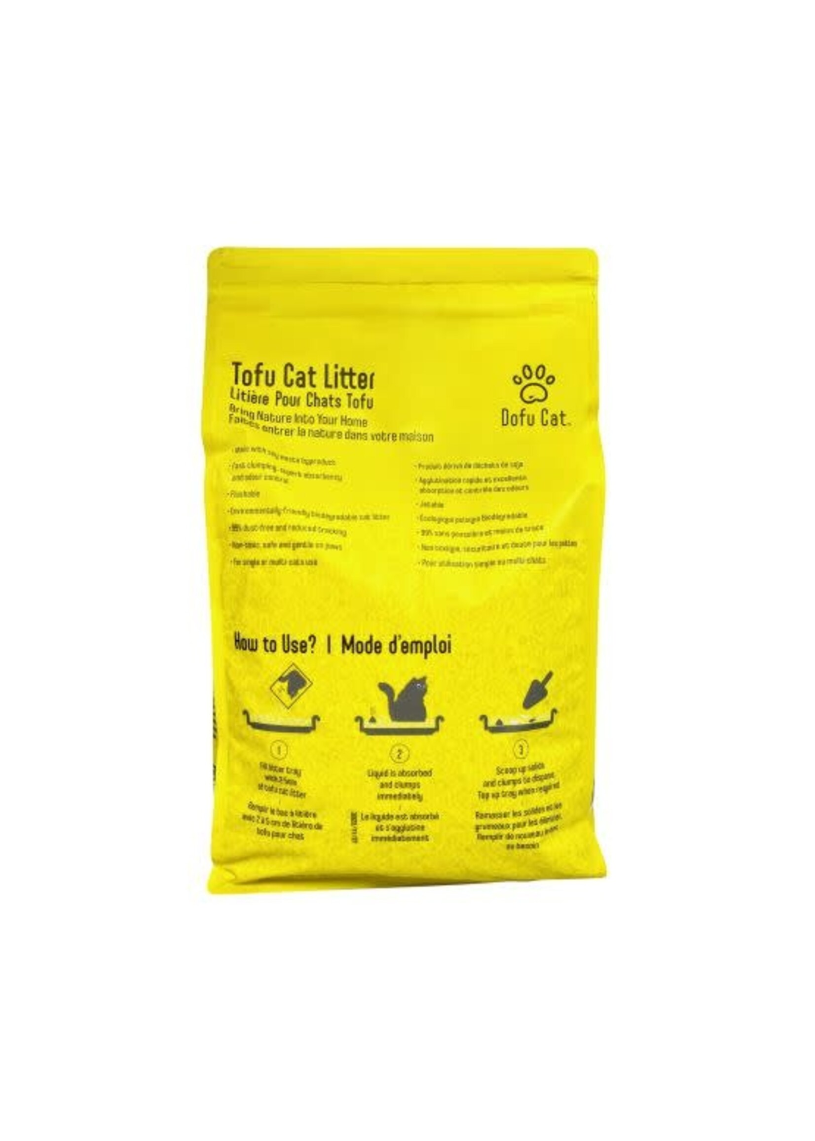 Dofu Dofu Cat Litière Agglomérante, Formule Tofu 6 Kg