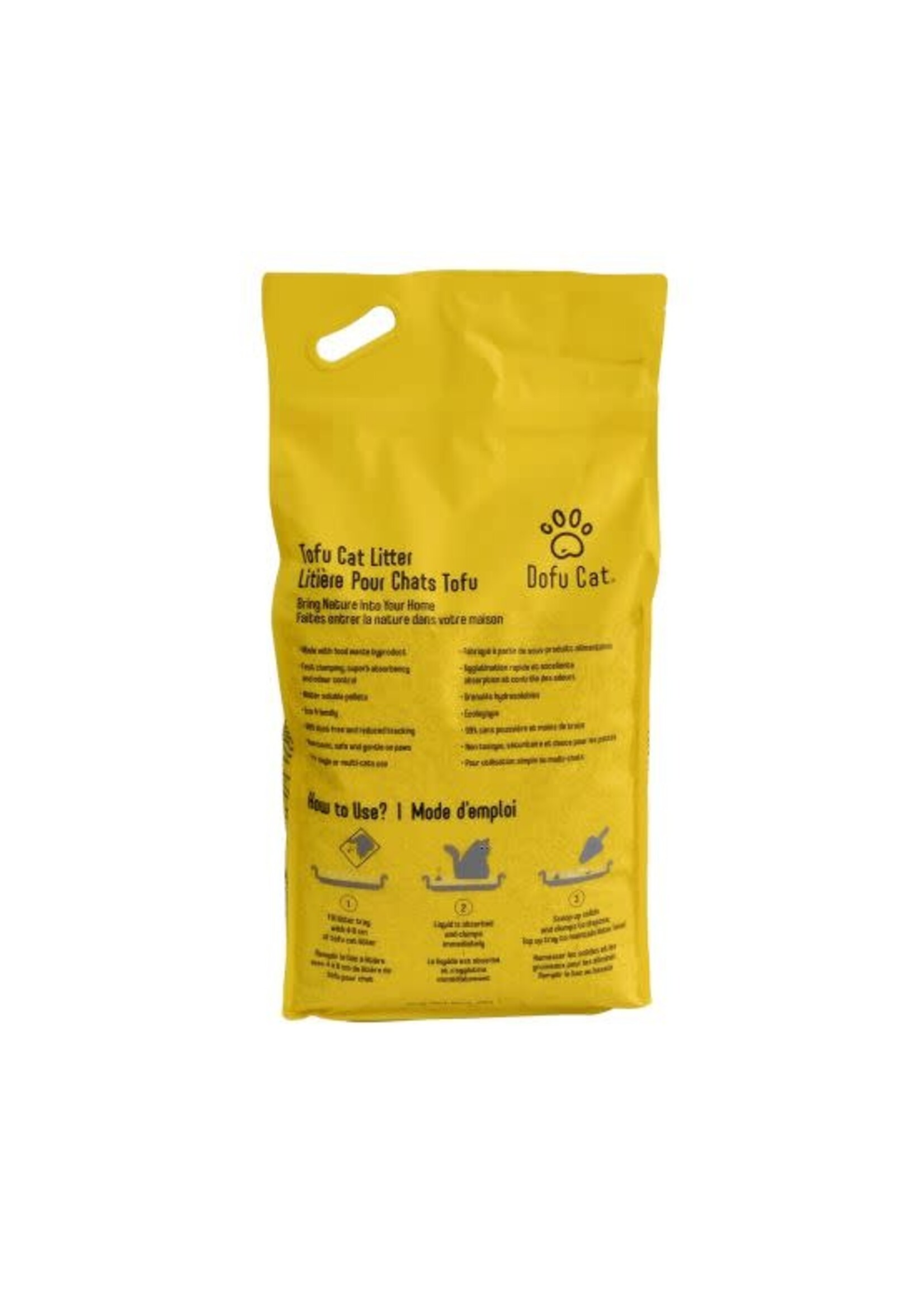 Dofu Dofu Cat Litière Agglomérante, Formule Tofu 9 Kg