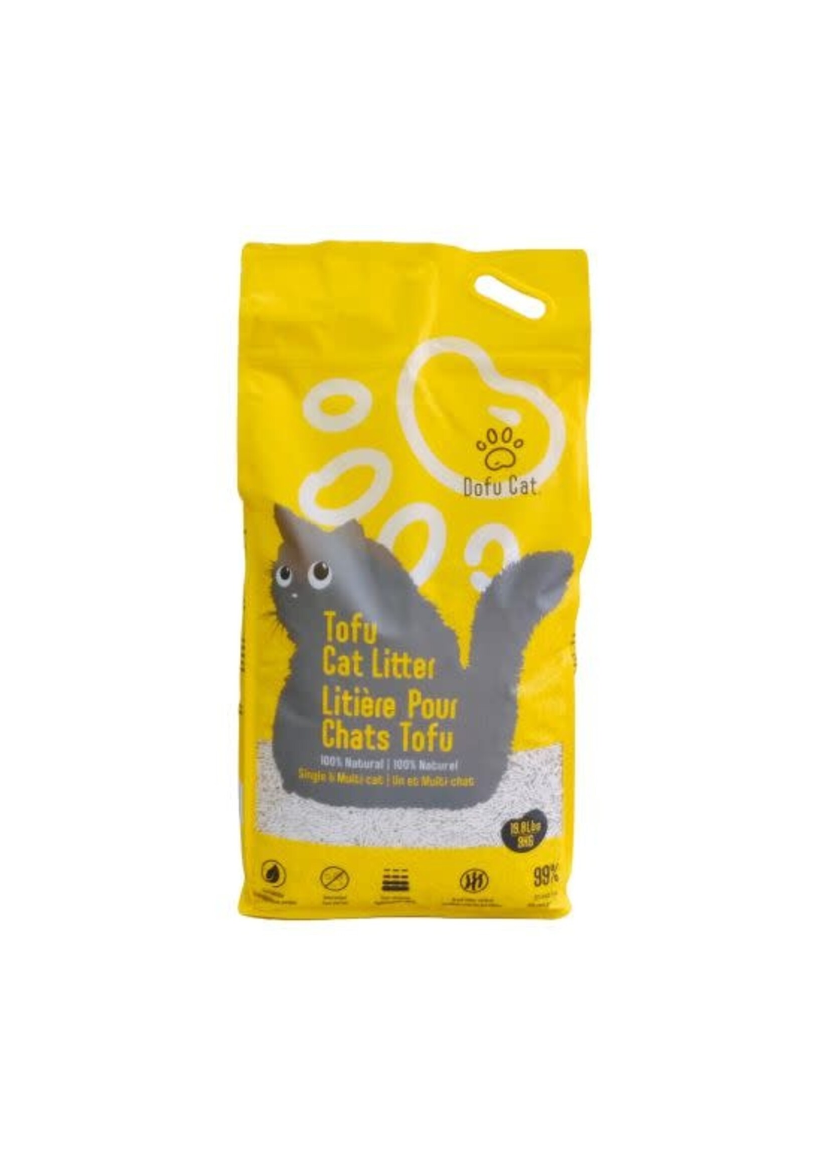Dofu Dofu Cat Litière Agglomérante, Formule Tofu 9 Kg