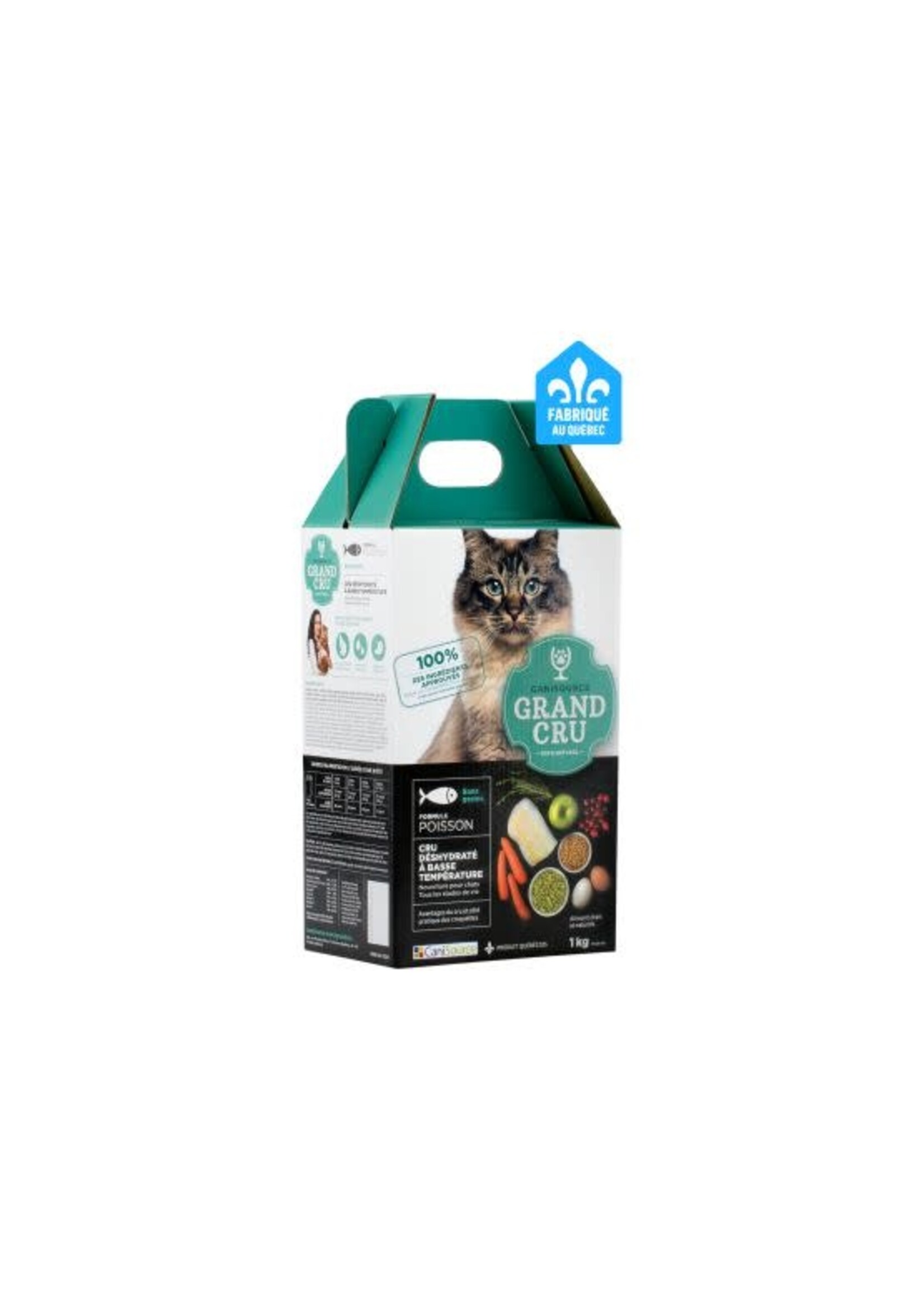 Canisource Canisource Grand Cru Nourriture Pour Chat, Sans Grains - Poisson 1 Kg