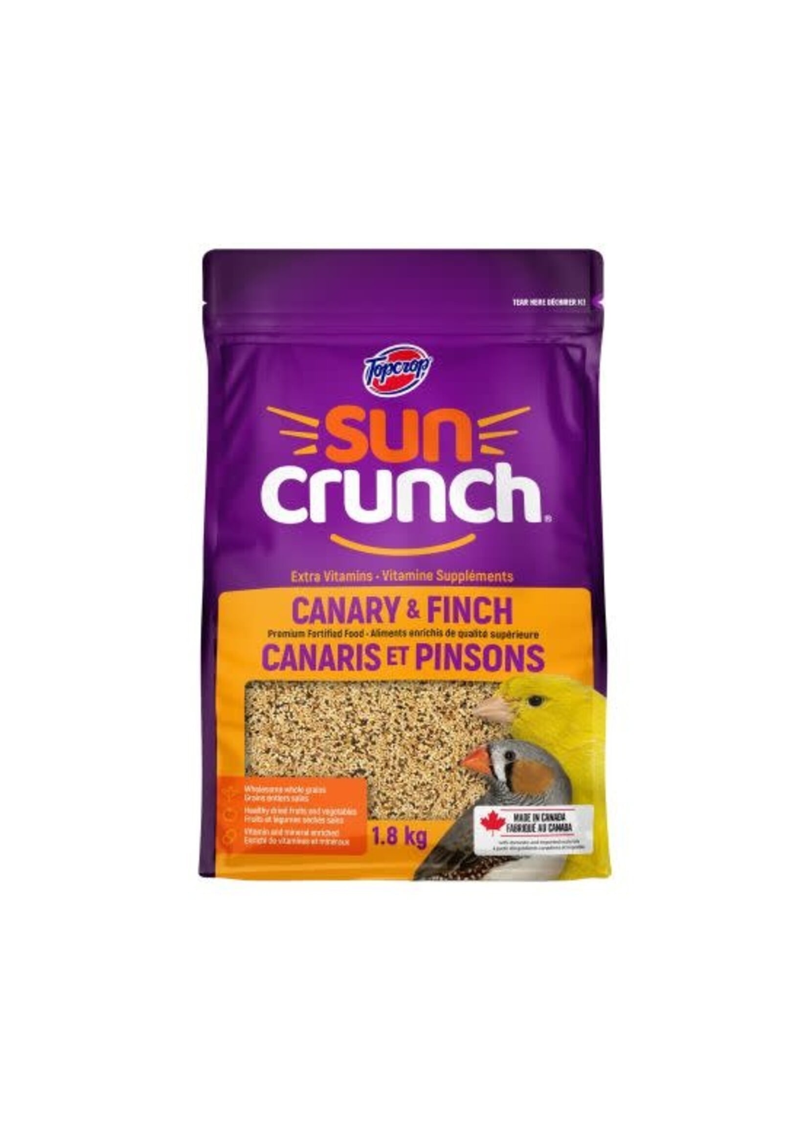 Topcrop Topcrop Suncrunch, Nourriture Pour Oiseaux - Canari & Pinsons 1.8 Kg