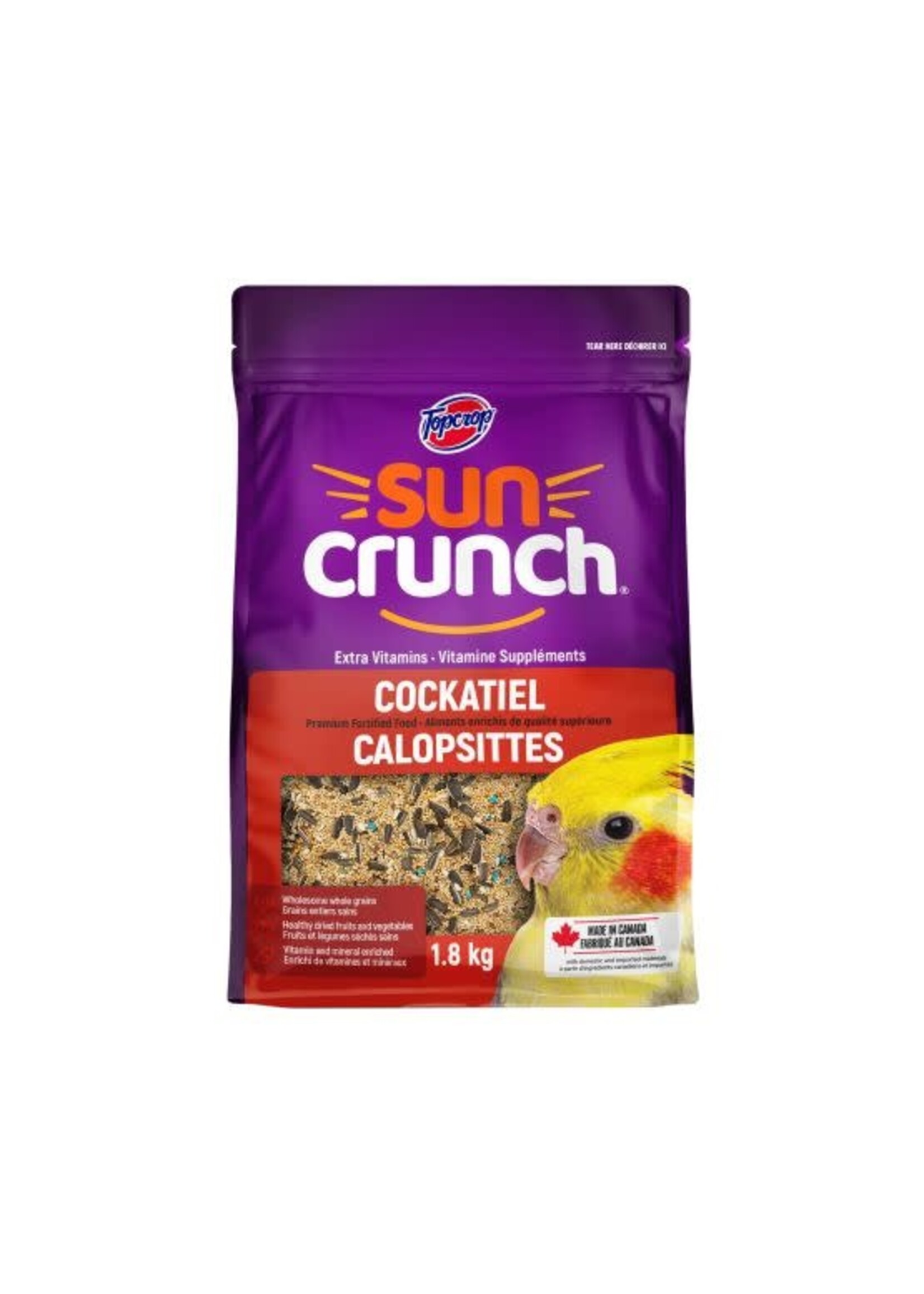Topcrop Topcrop Suncrunch, Nourriture Pour Oiseaux - Calopsitte, Cockatiel 1.8 Kg