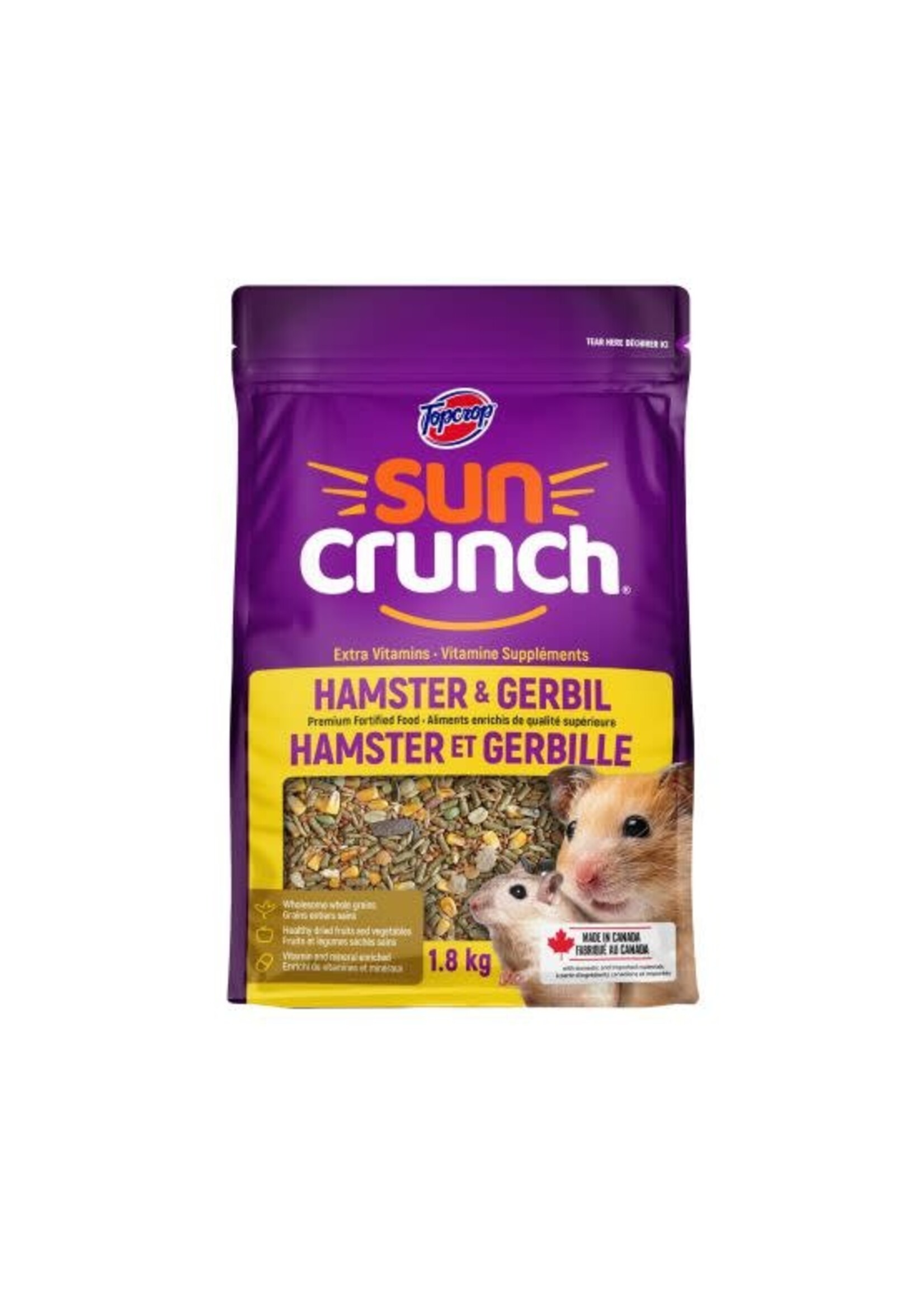 Topcrop Topcrop Suncrunch, Nourriture Pour Rongeurs - Hamster & Gerbille 1.8 Kg