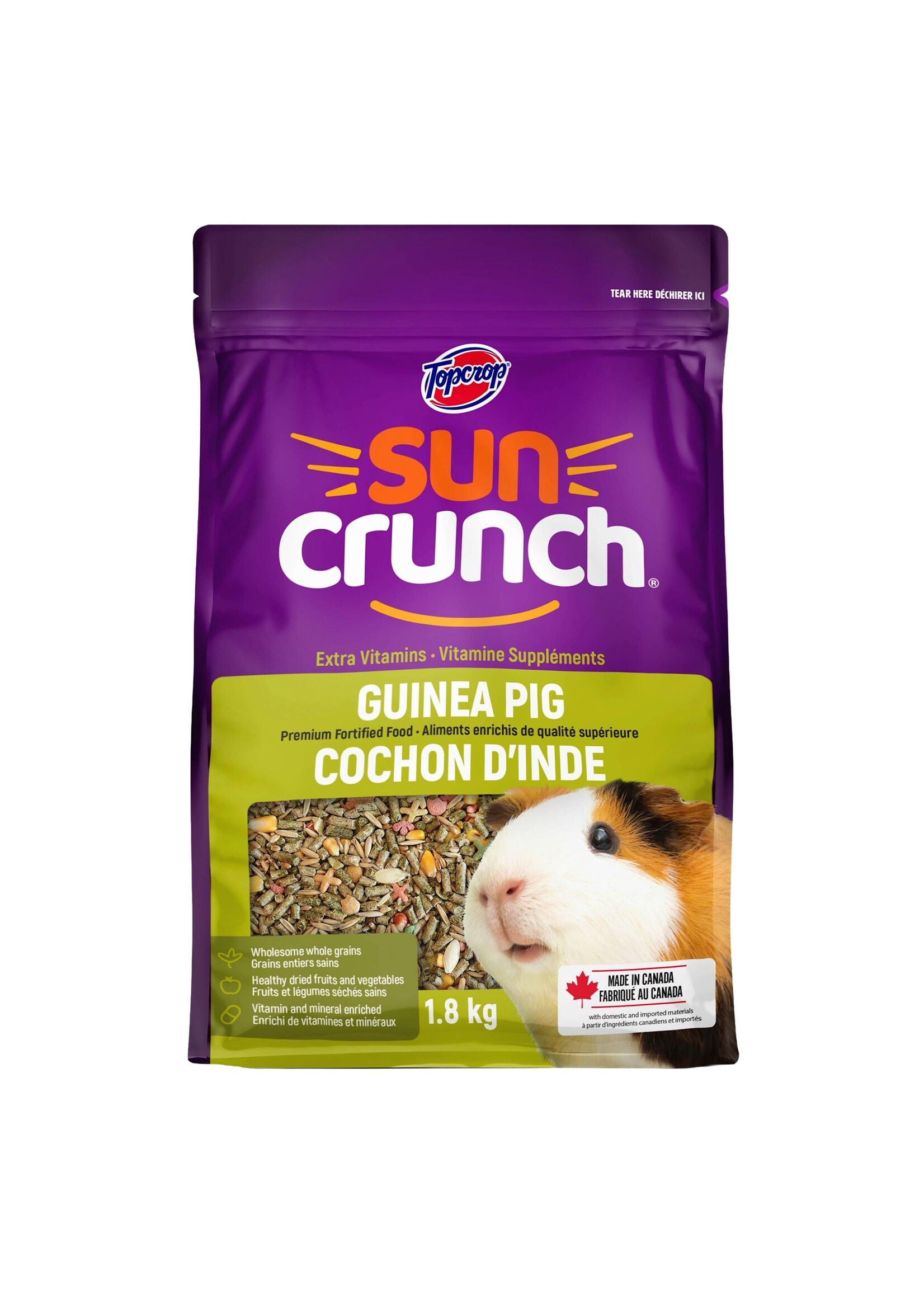 Topcrop Topcrop Suncrunch, Nourriture Pour Rongeurs - Cochon D’inde 1.8 Kg