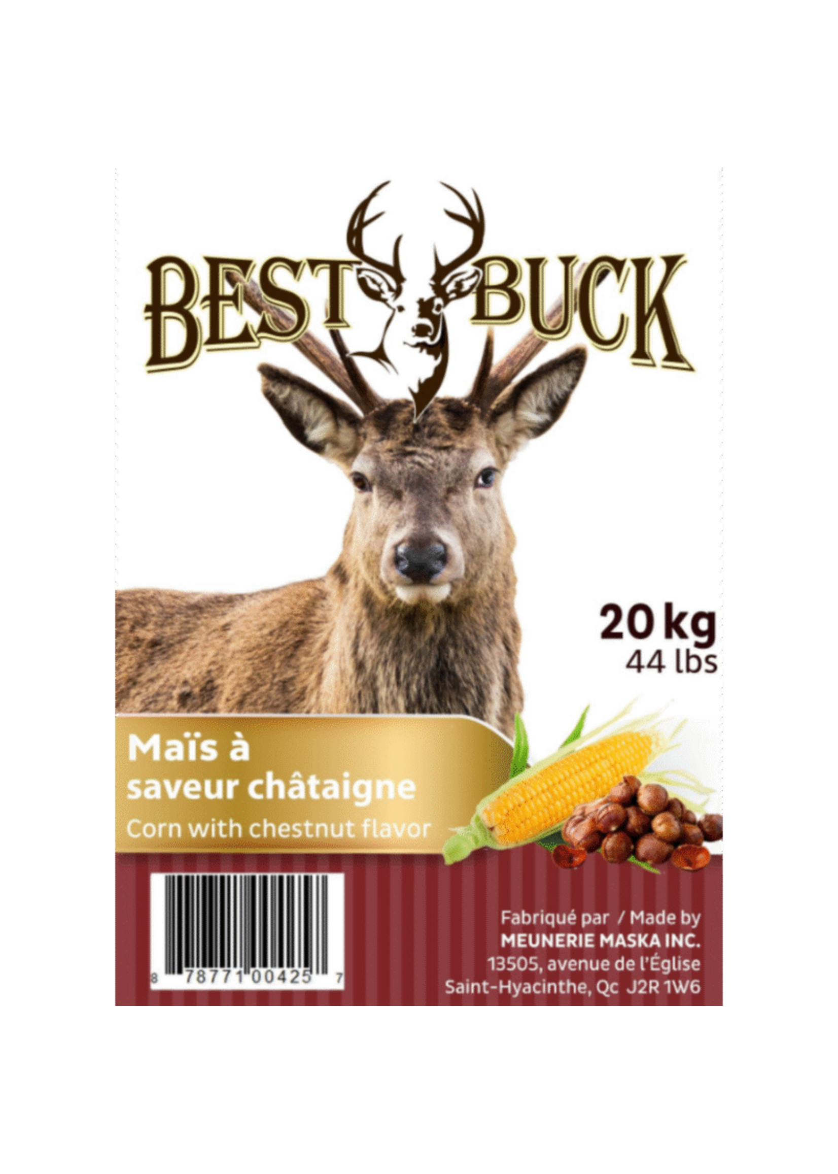 Soucy Maïs pour chevreuil à saveur d'anis 20 kg