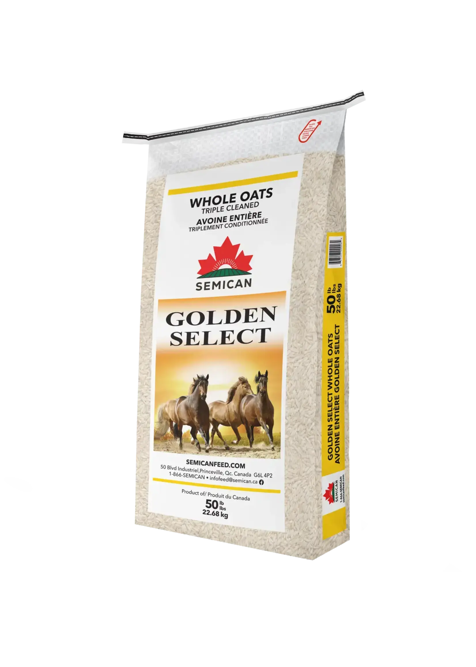 Semican Avoine Golden Select, roulée, 22.68kg (Sem)