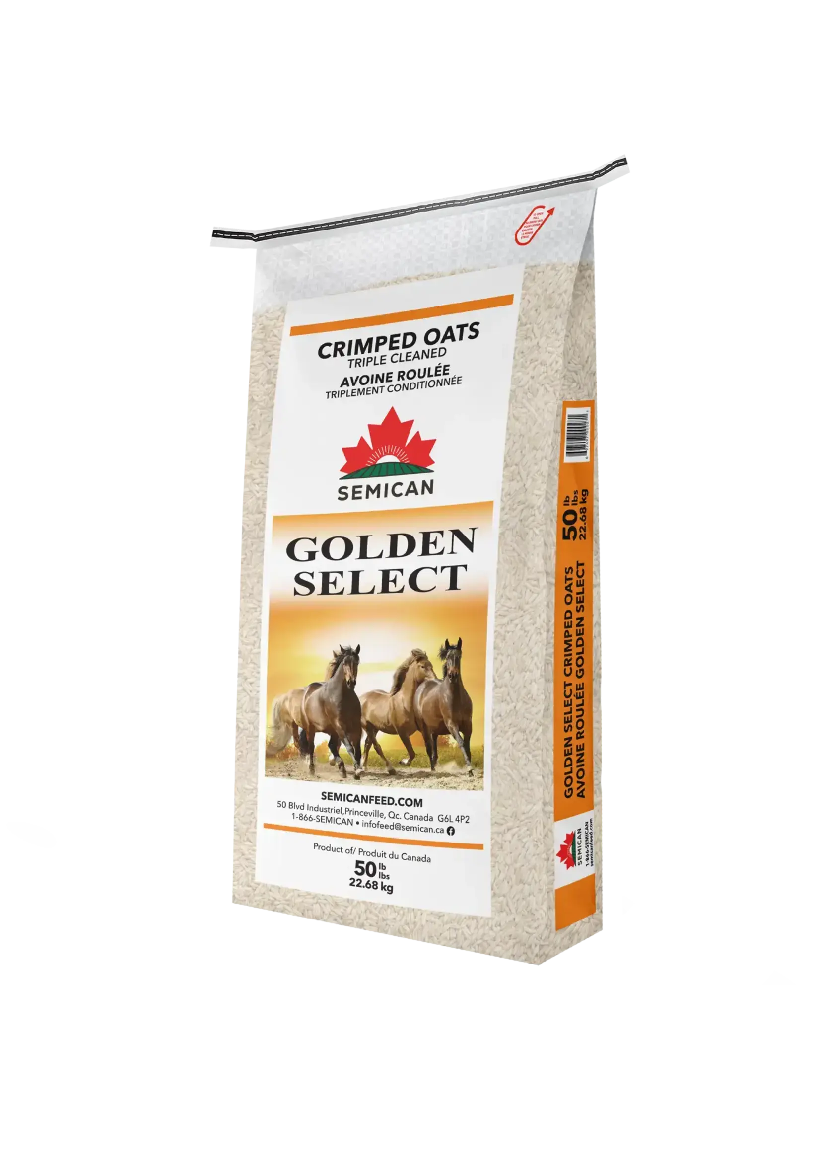 Semican Avoine Golden Select, roulée, 22.68kg (Sem)