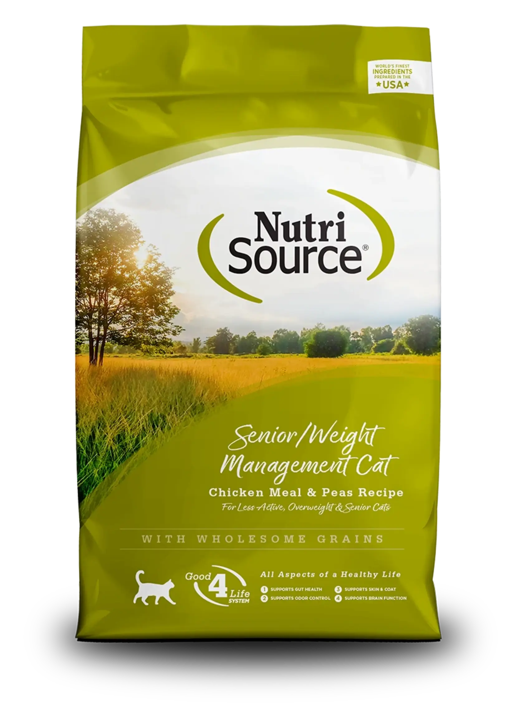 nutri source Nourriture sèche pour Chat | Contrôle du poids et Senior | NutriSource, 1.81kg