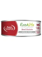 pure vita Conserve pour chat | Boeuf et Foie Boeuf | Sans Grains | 156 g | Pure-Vita